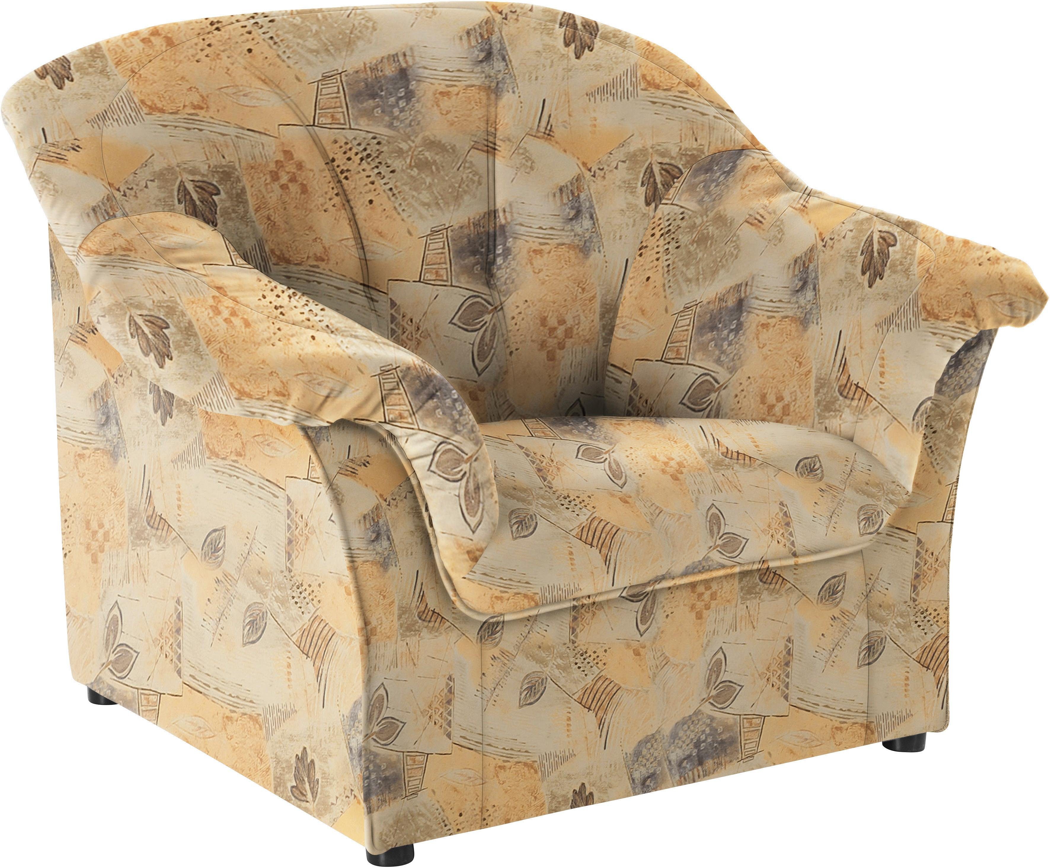 DOMO collection Fauteuil Pegnitz tijdloos, elegante armleuningen, comfortabel