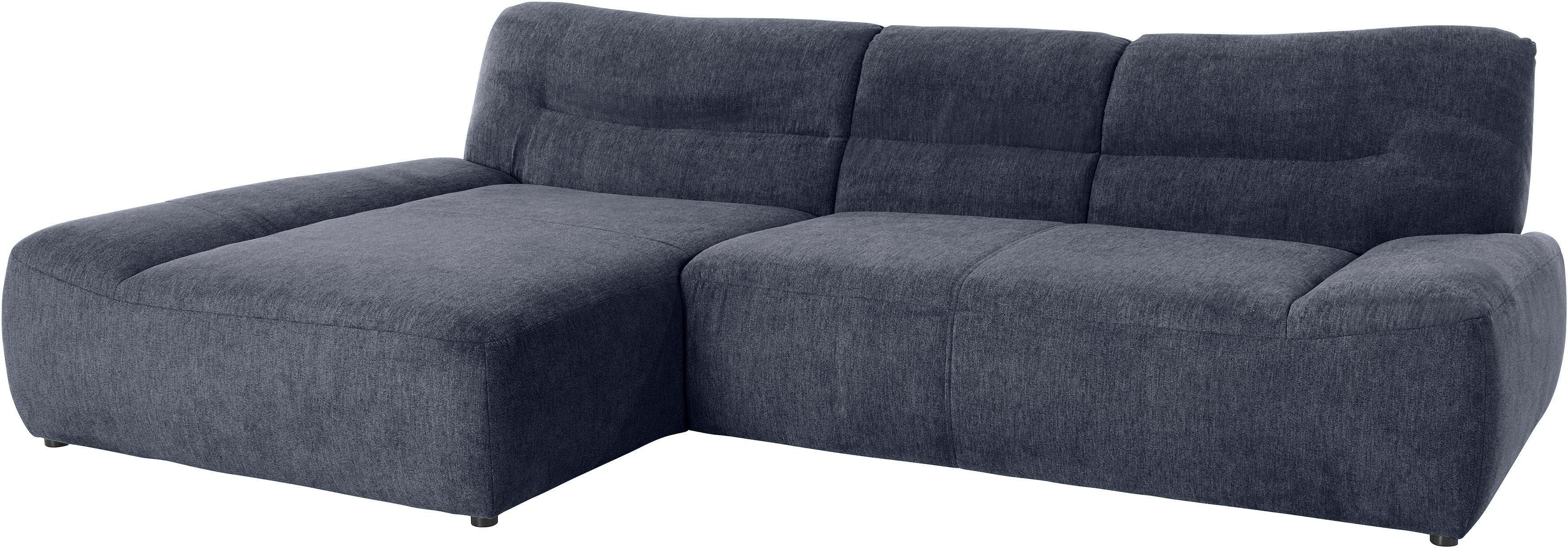 DOMO collection Hoekbank Cesena moderne hoekbank met platte armleuningen, L-vorm