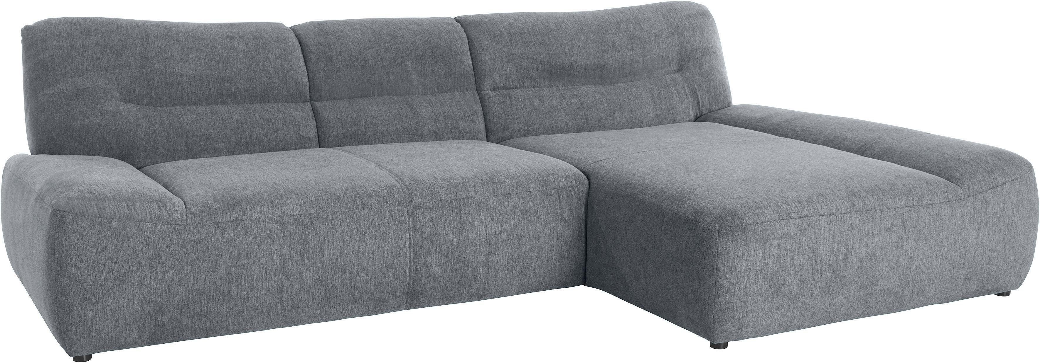 DOMO collection Hoekbank Cesena moderne hoekbank met platte armleuningen, L-vorm