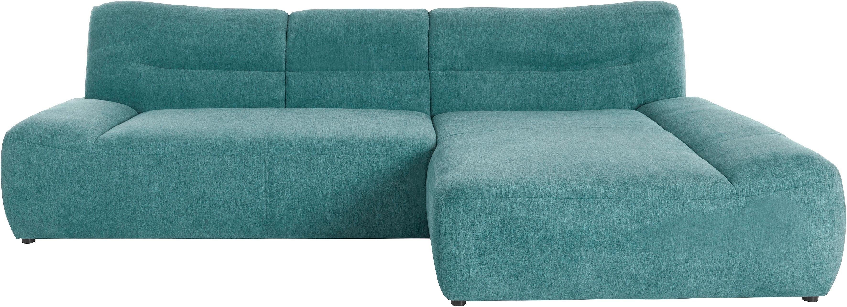 DOMO collection Hoekbank Cesena moderne hoekbank met platte armleuningen, L-vorm