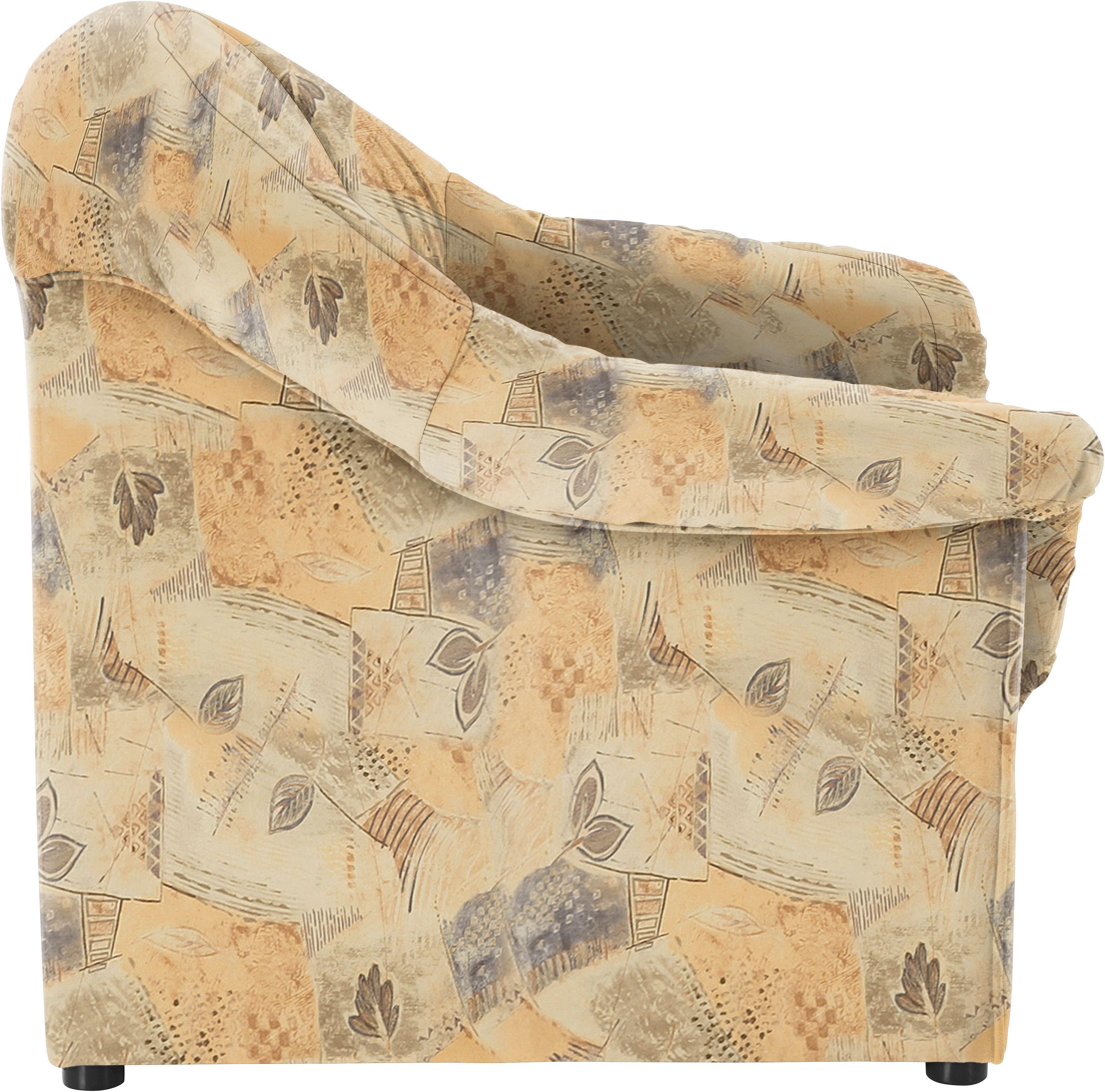 DOMO collection Fauteuil Pegnitz tijdloos, elegante armleuningen, comfortabel