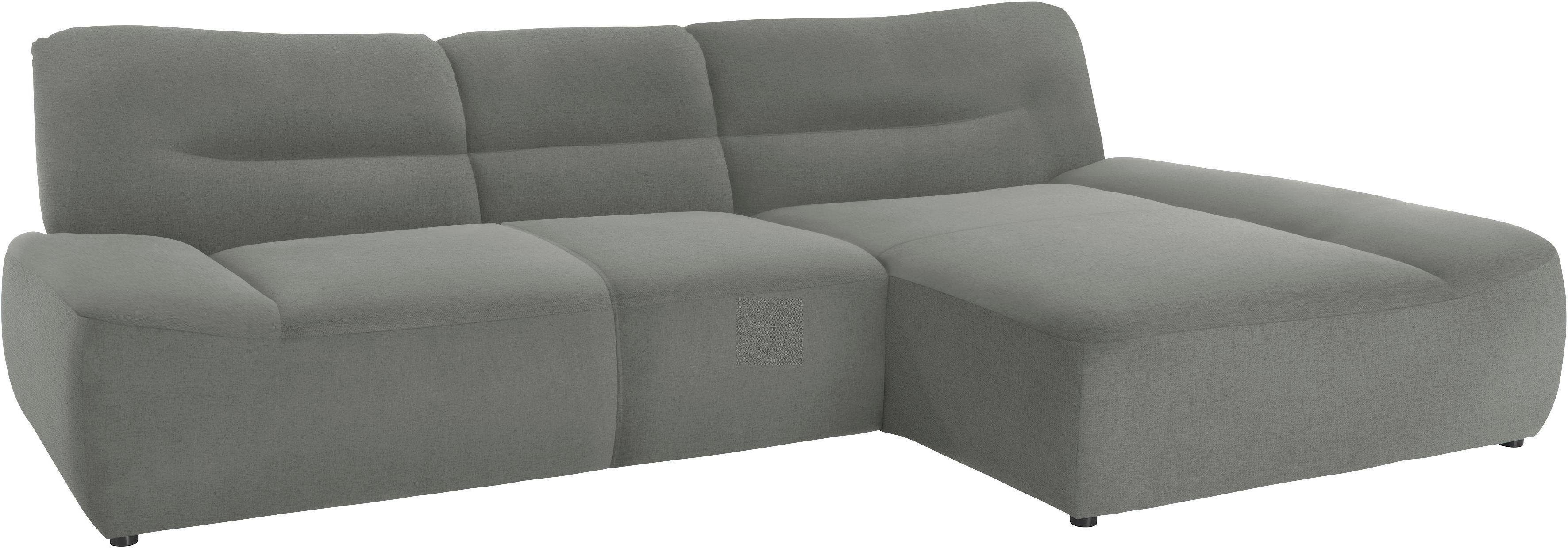 DOMO collection Hoekbank Cesena moderne hoekbank met platte armleuningen, L-vorm