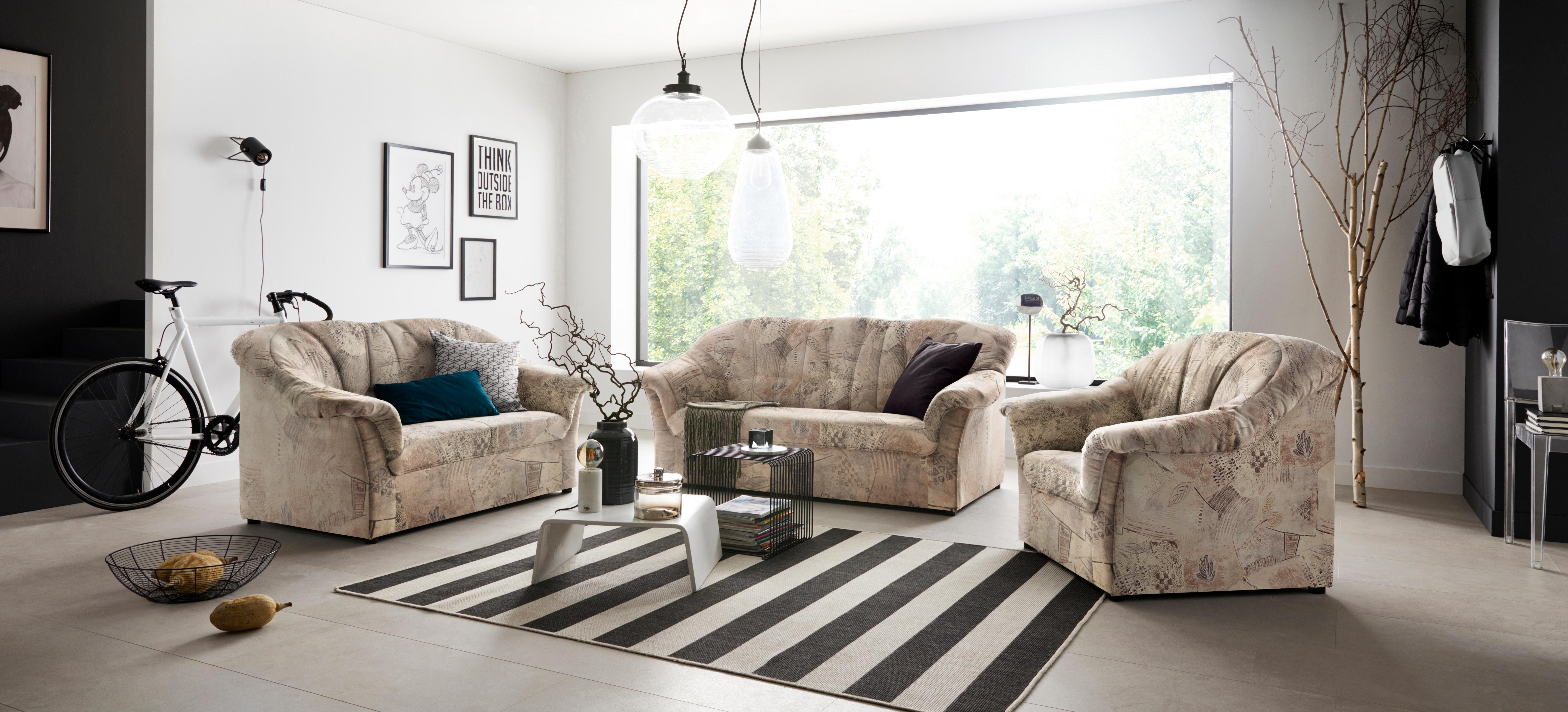 DOMO collection Fauteuil Pegnitz tijdloos, elegante armleuningen, comfortabel