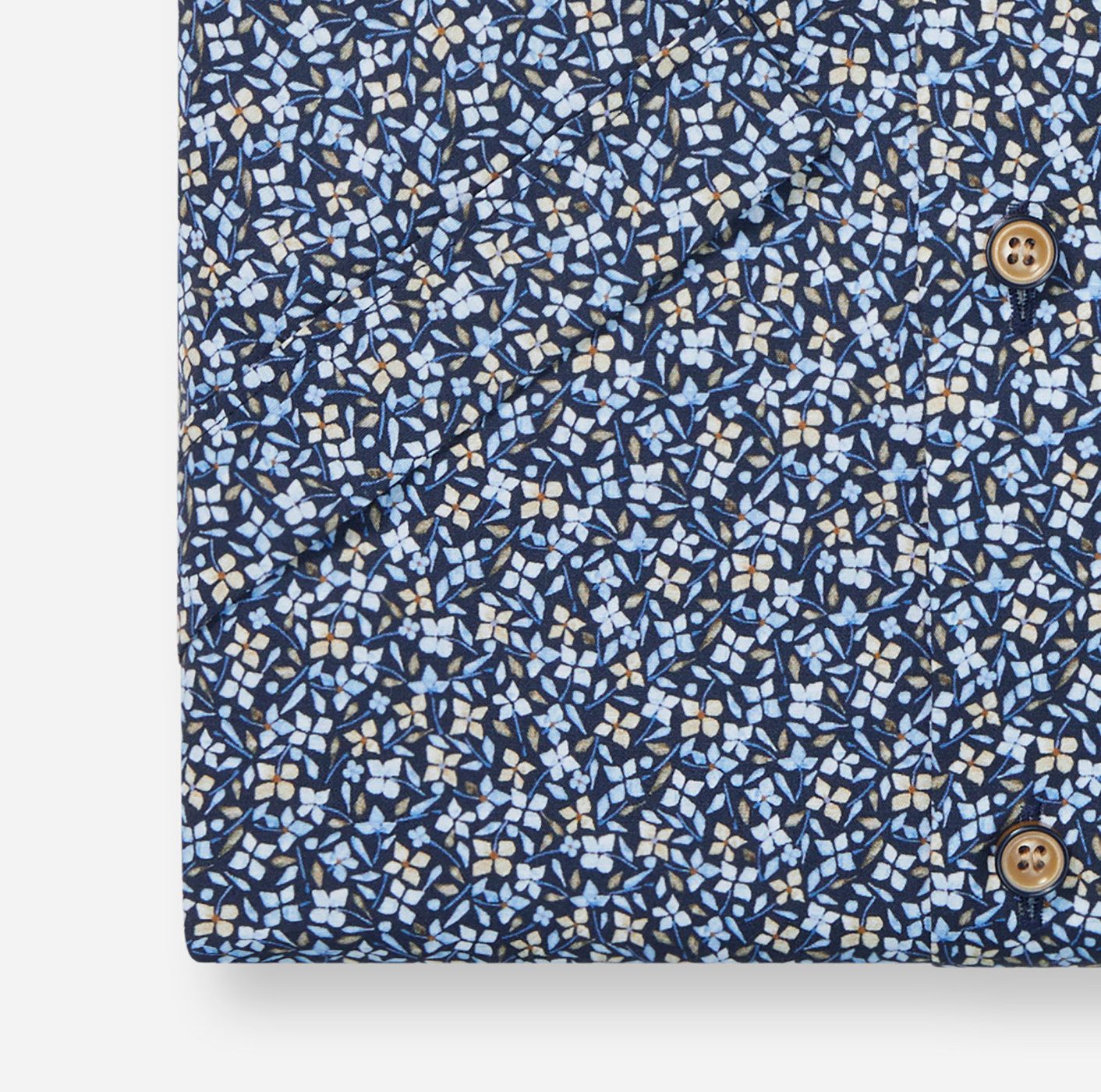 OLYMP Overhemd met korte mouwen Level 5 gebloemde all-over print