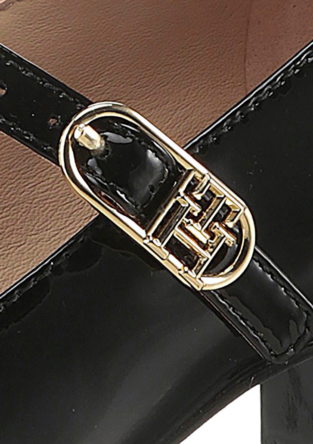 Tommy Hilfiger Gesppumps PUMP DOUBLE STRAP PATENT LEATHER hakken, avondschoen, feest schoen, th-sieraal, smalle vorm