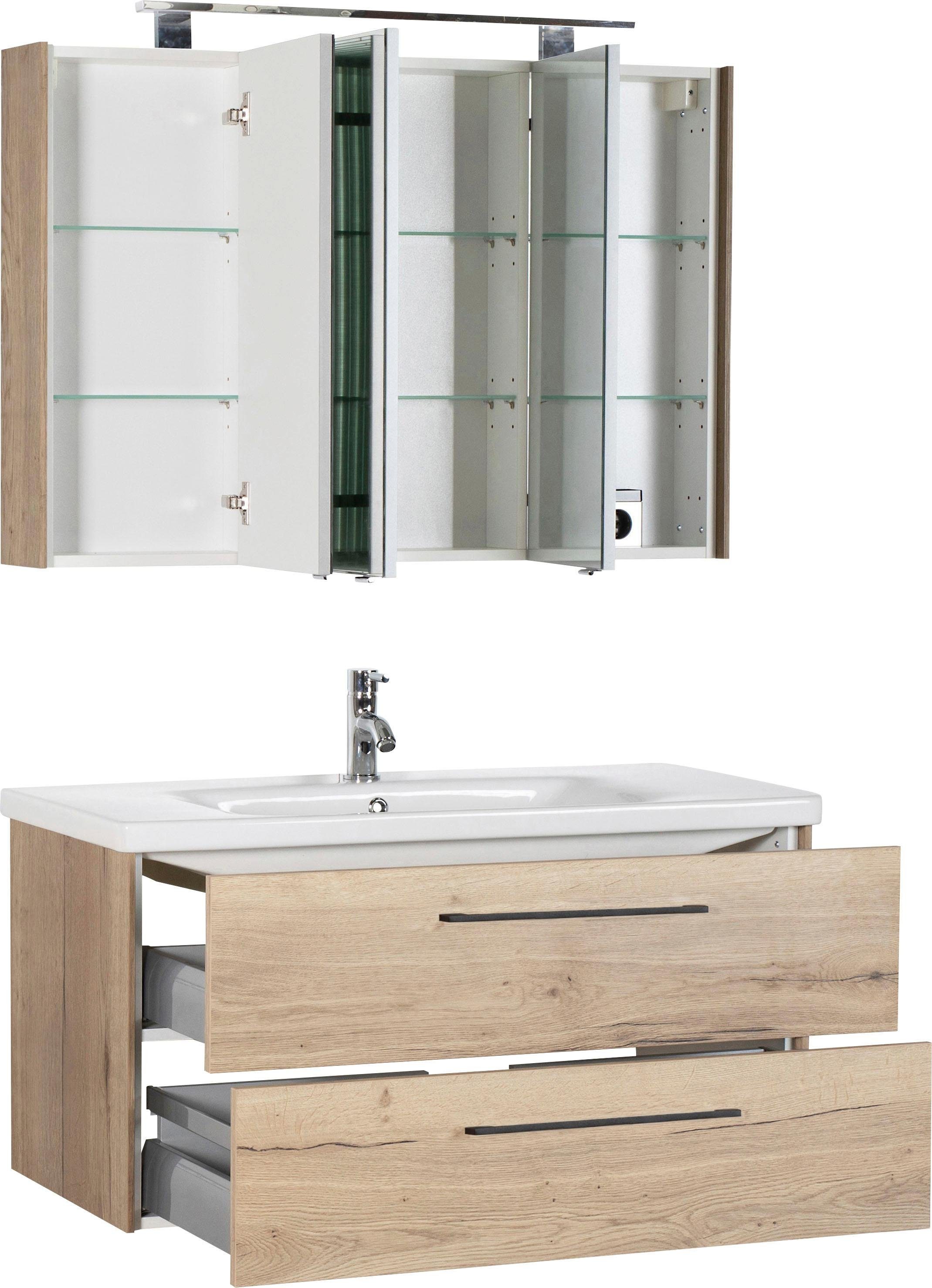 MARLIN Badkamerserie 3400 Breedte 100 cm (set, 2-delig)