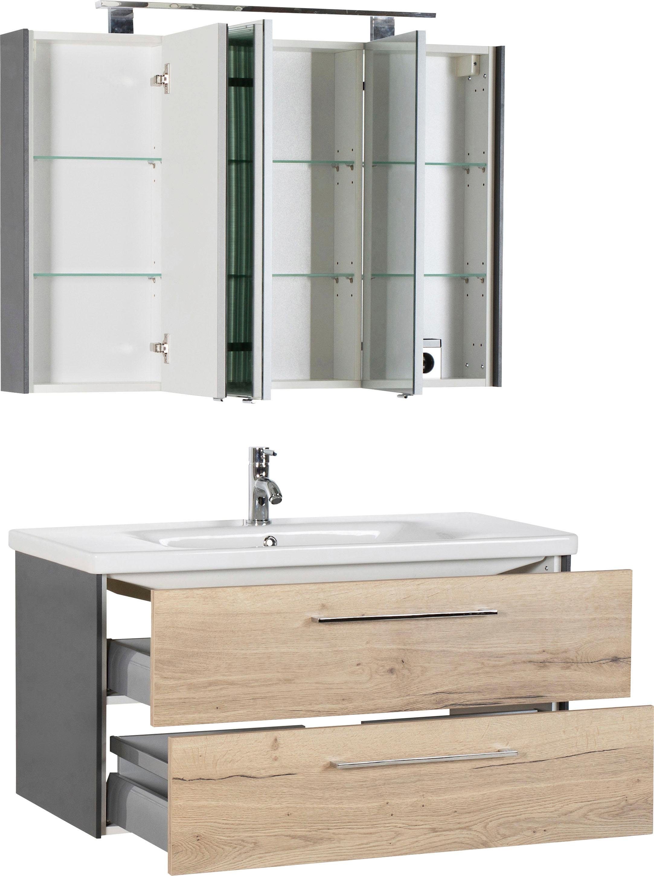 MARLIN Badkamerserie 3400 Breedte 100 cm (set, 2-delig)