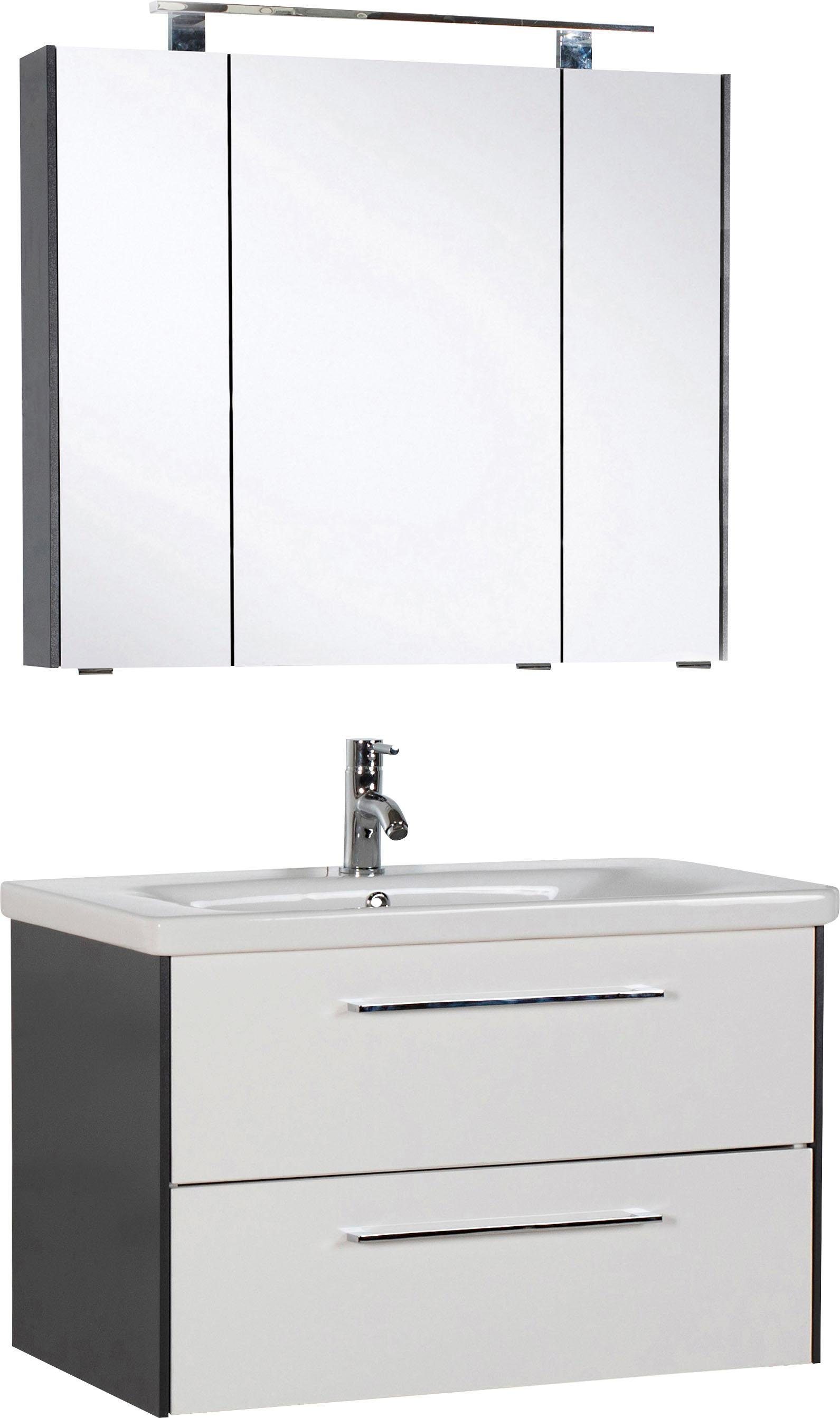 MARLIN Badkamerserie 3400 Breedte 80 cm (set, 2-delig) badmeubelsets wit