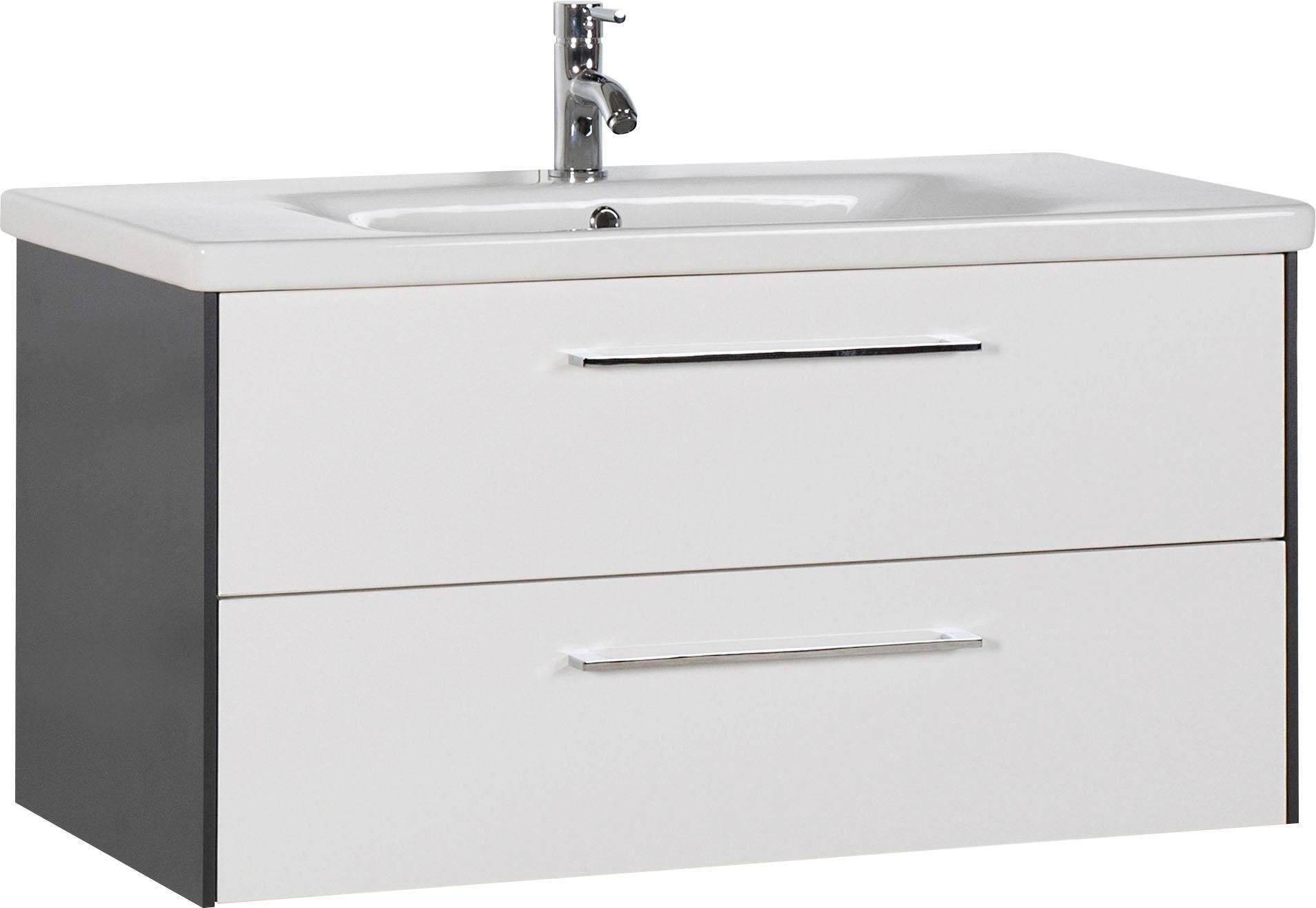 MARLIN Wastafelonderkast 3400 Breedte 100 cm wastafelmeubels wit