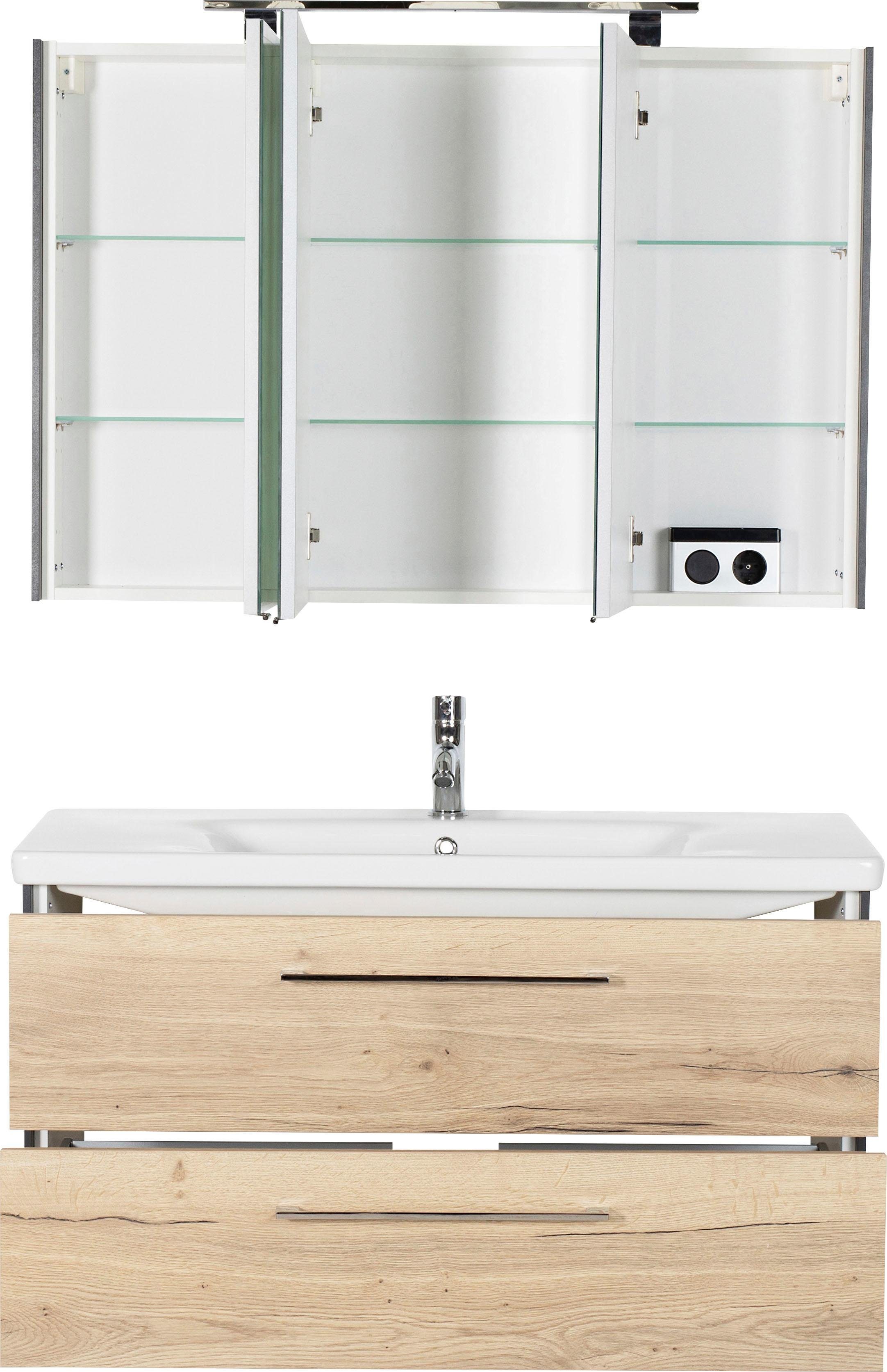 MARLIN Badkamerserie 3400 Breedte 100 cm (set, 2-delig)