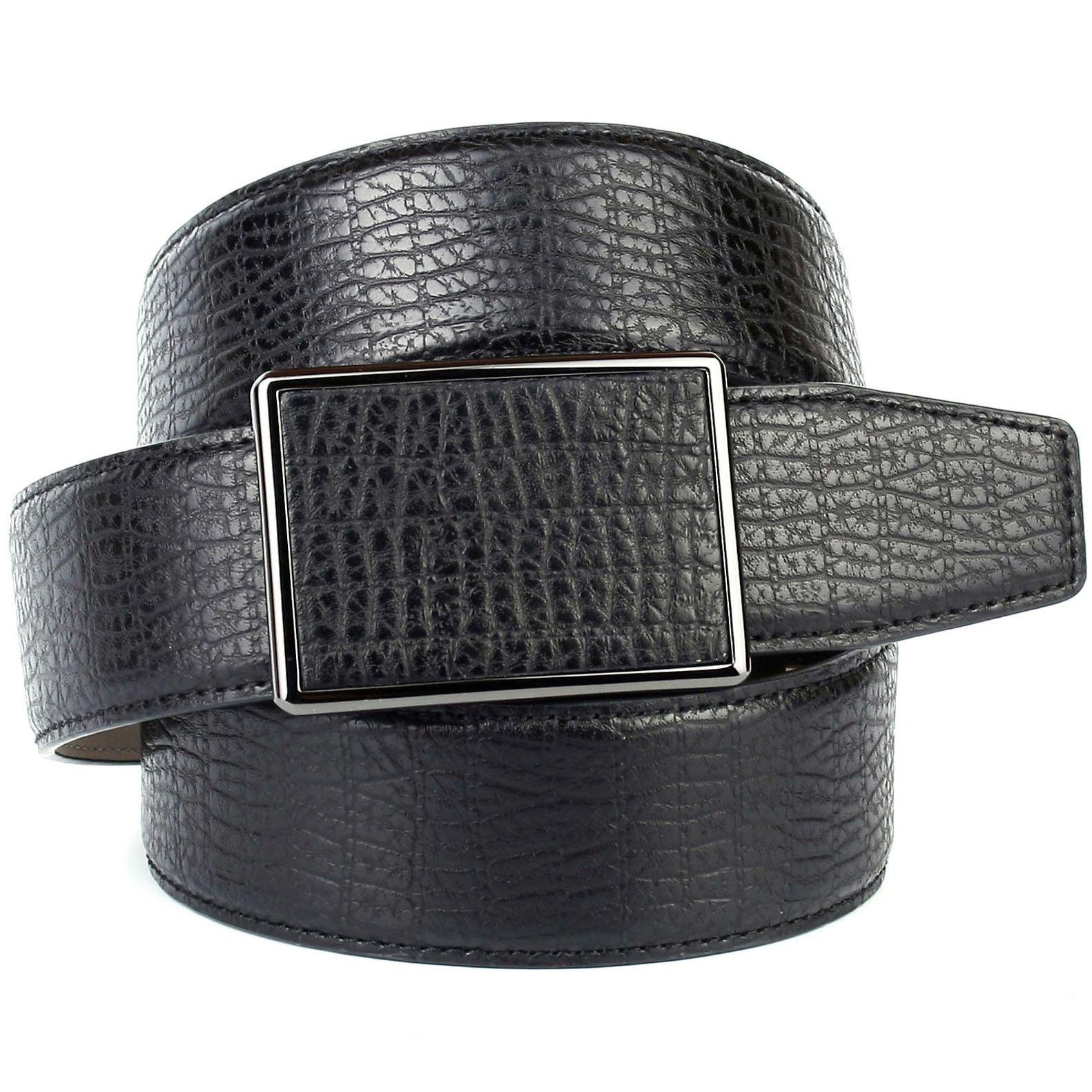 Anthoni Crown Leren riem met automatische gesp, in een klassiek design