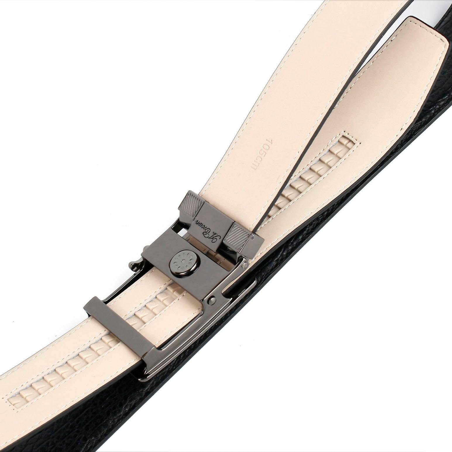 Anthoni Crown Leren riem met automatische gesp, in een klassiek design