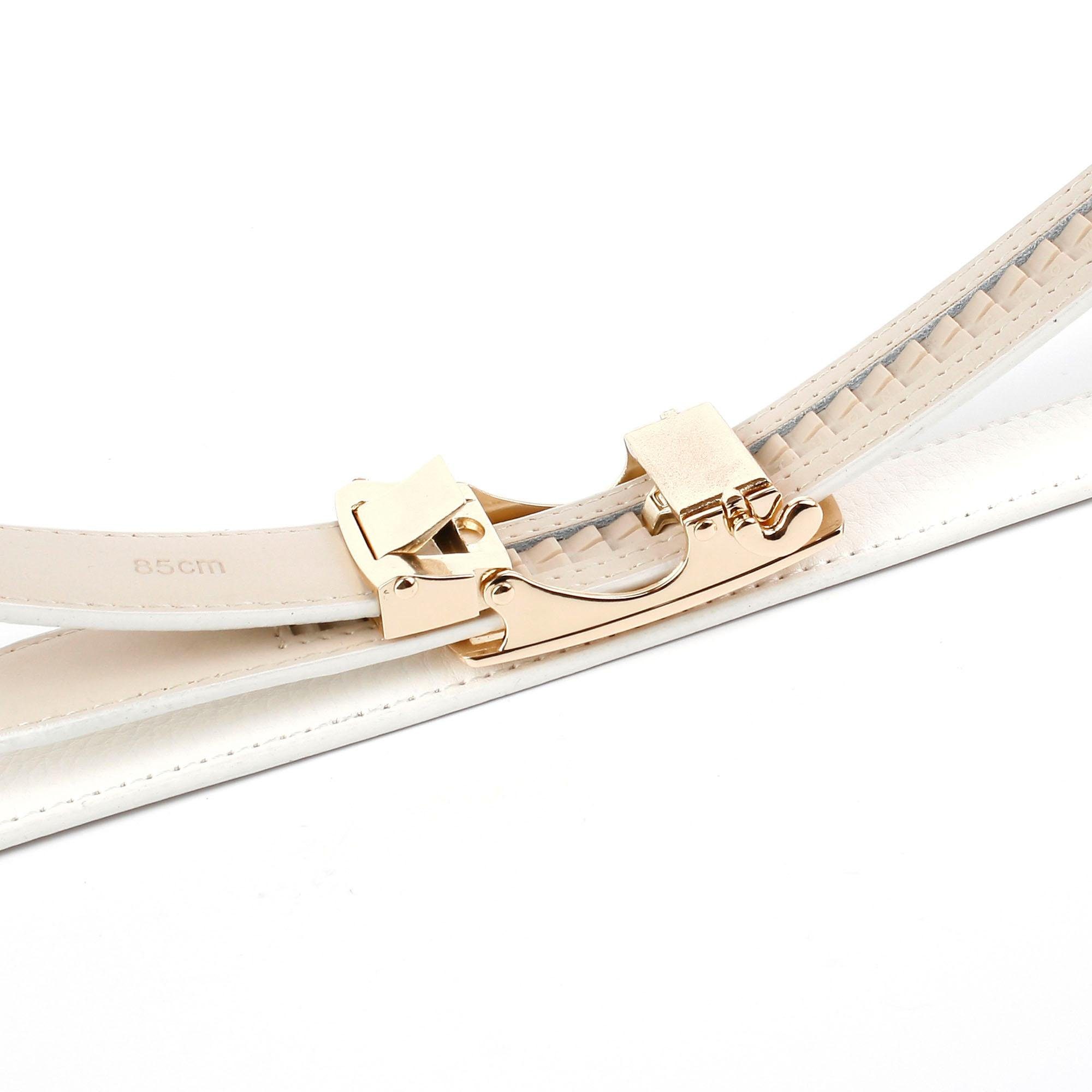 Anthoni Crown Leren riem Schitterende riem in wit