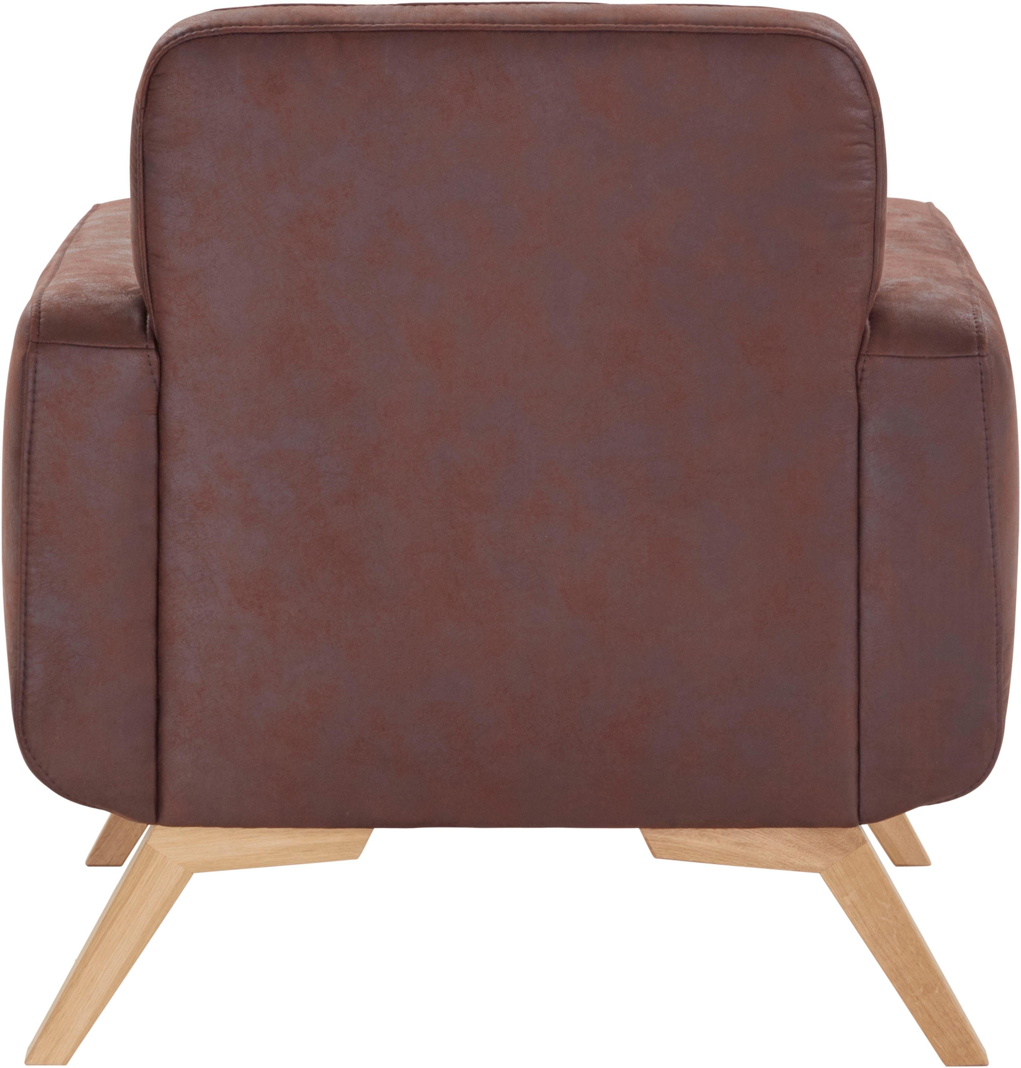exxpo - sofa fashion Fauteuil Fiord, loungestoel actueel ontwerp, geweldige detailverwerking in de zitting en rug