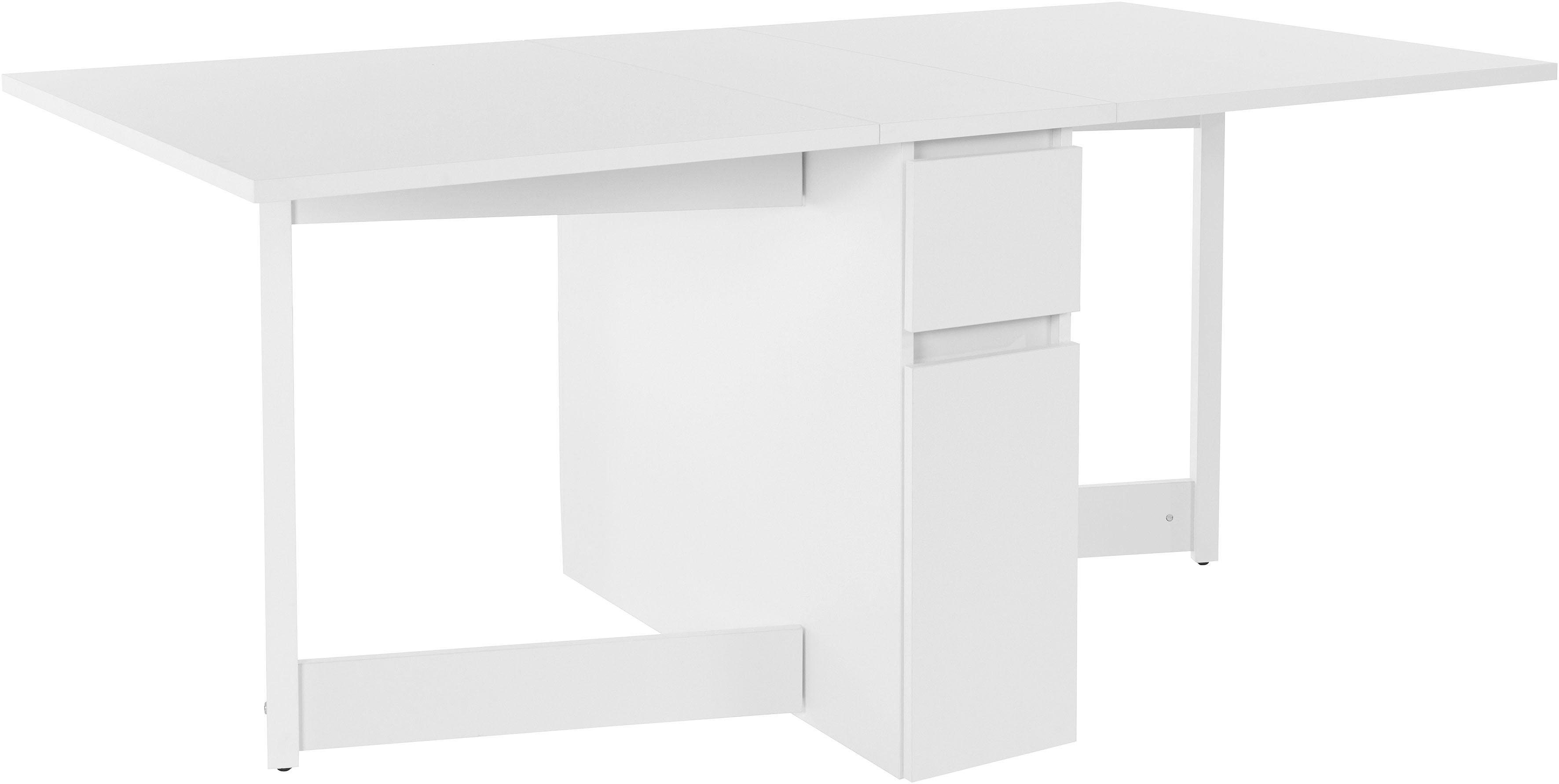Woodman Eettafel Jasper met een rechthoekig tafelblad en uittrekfunctie, breedte 90 cm
