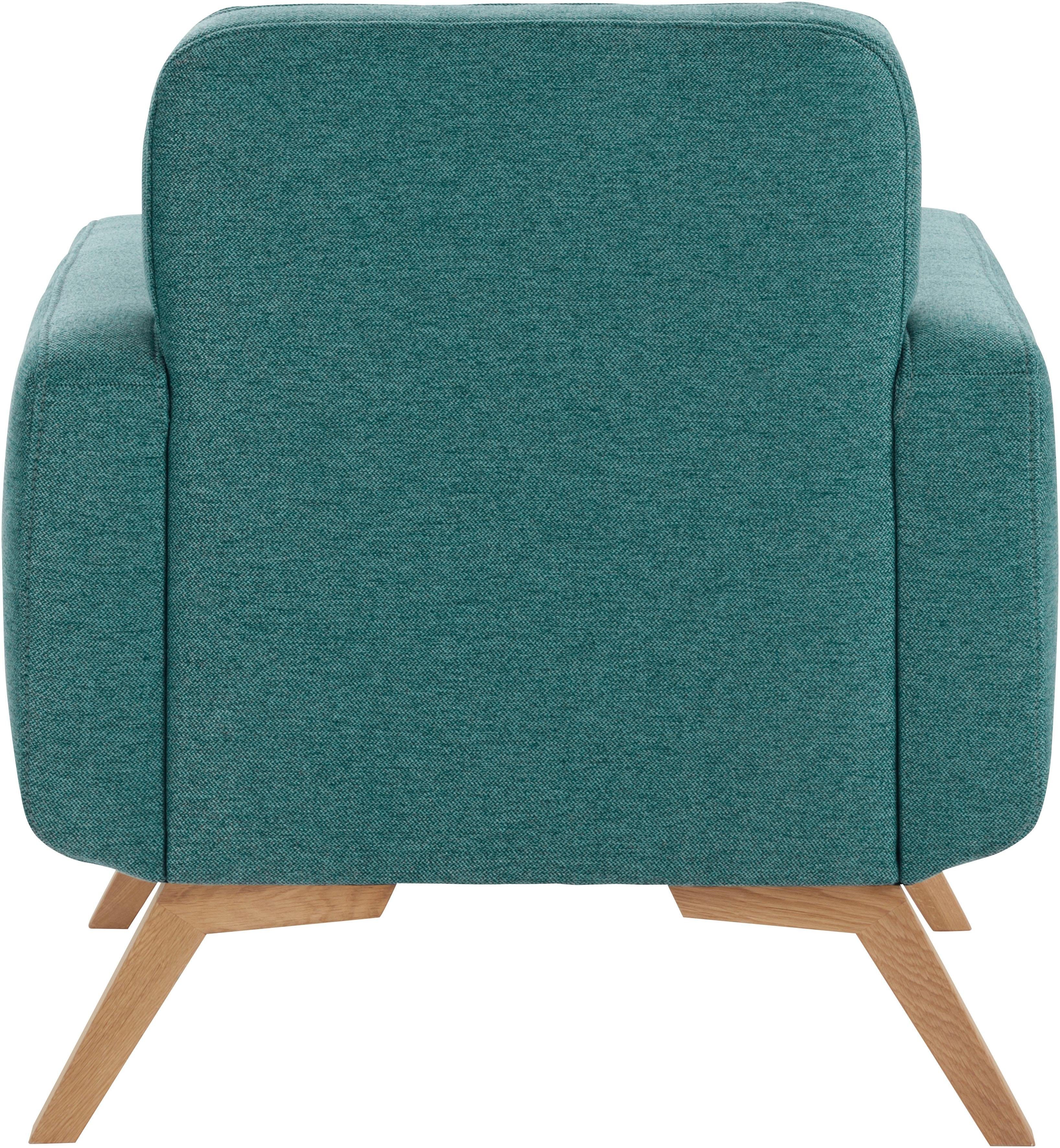 exxpo - sofa fashion Fauteuil Fiord, loungestoel actueel ontwerp, geweldige detailverwerking in de zitting en rug