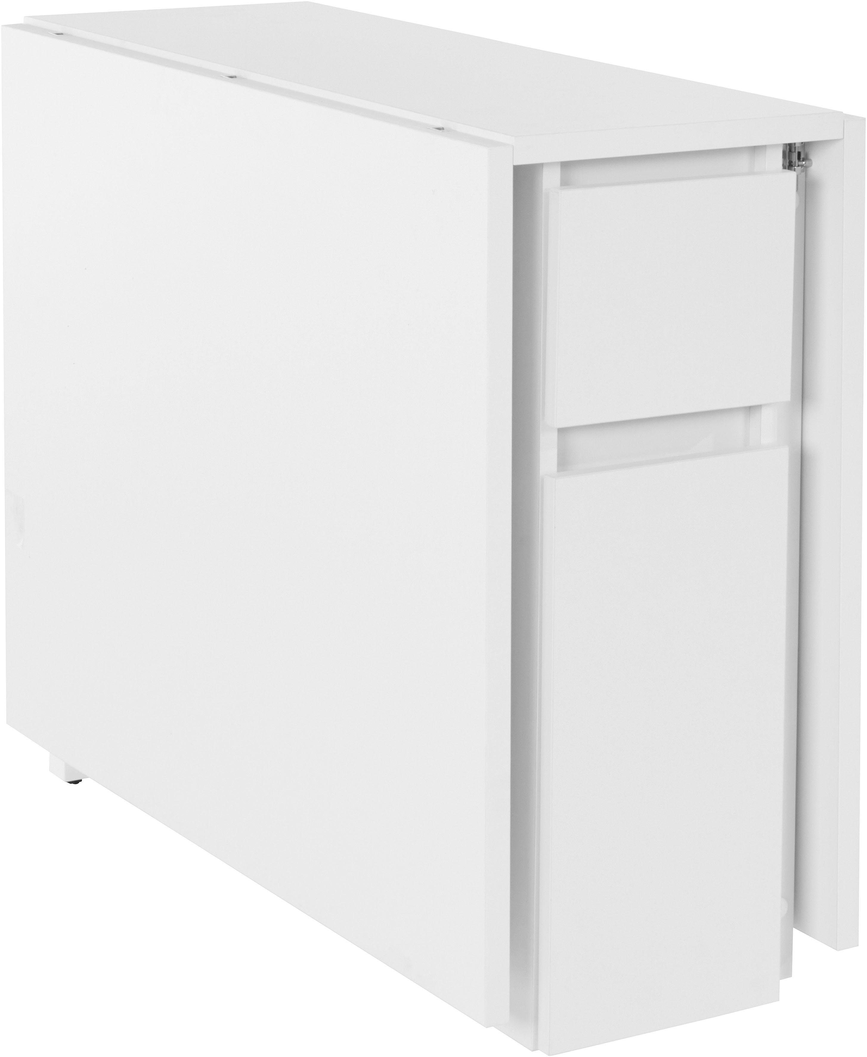 Woodman Eettafel Jasper met een rechthoekig tafelblad en uittrekfunctie, breedte 90 cm