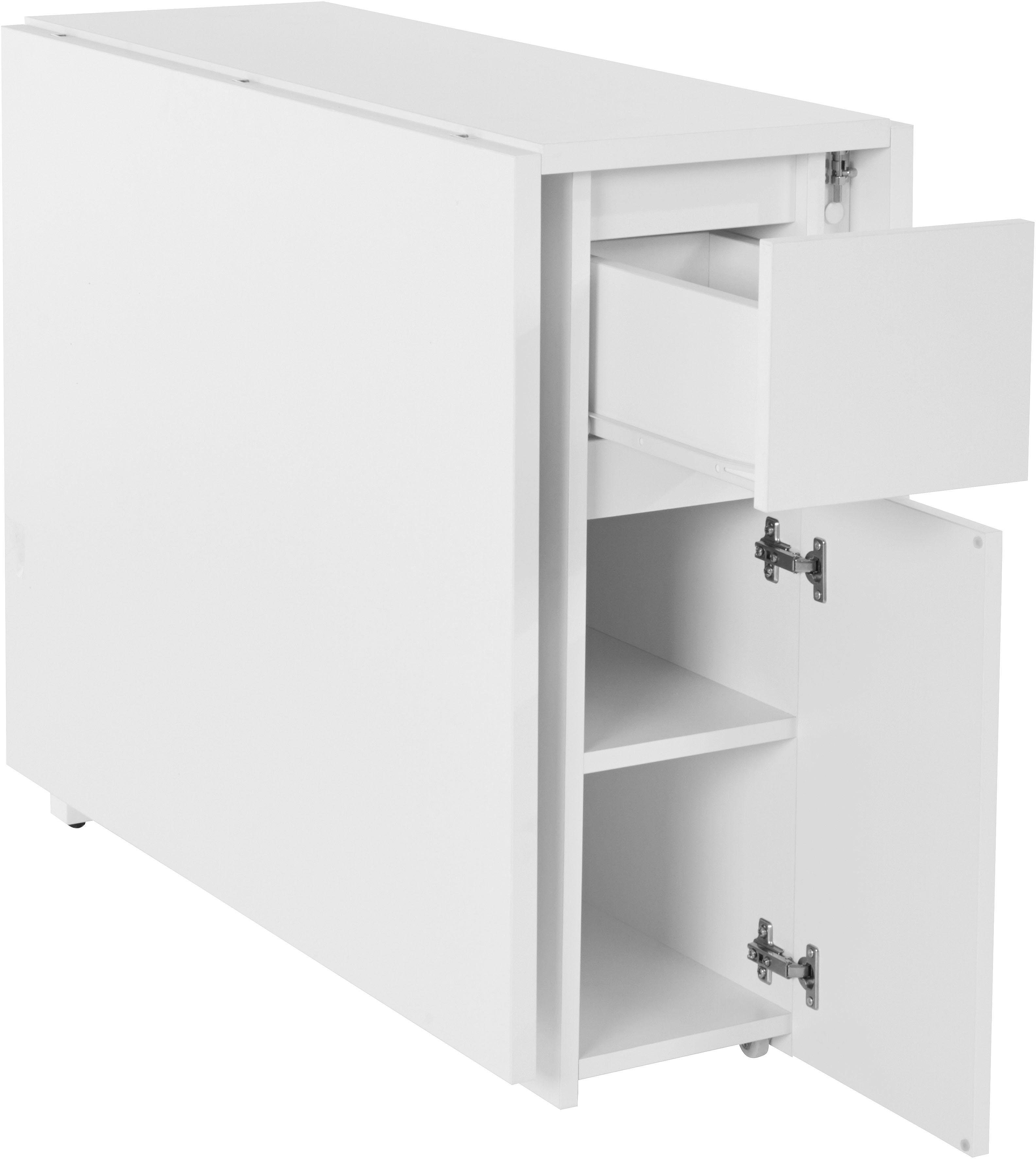 Woodman Eettafel Jasper met een rechthoekig tafelblad en uittrekfunctie, breedte 90 cm