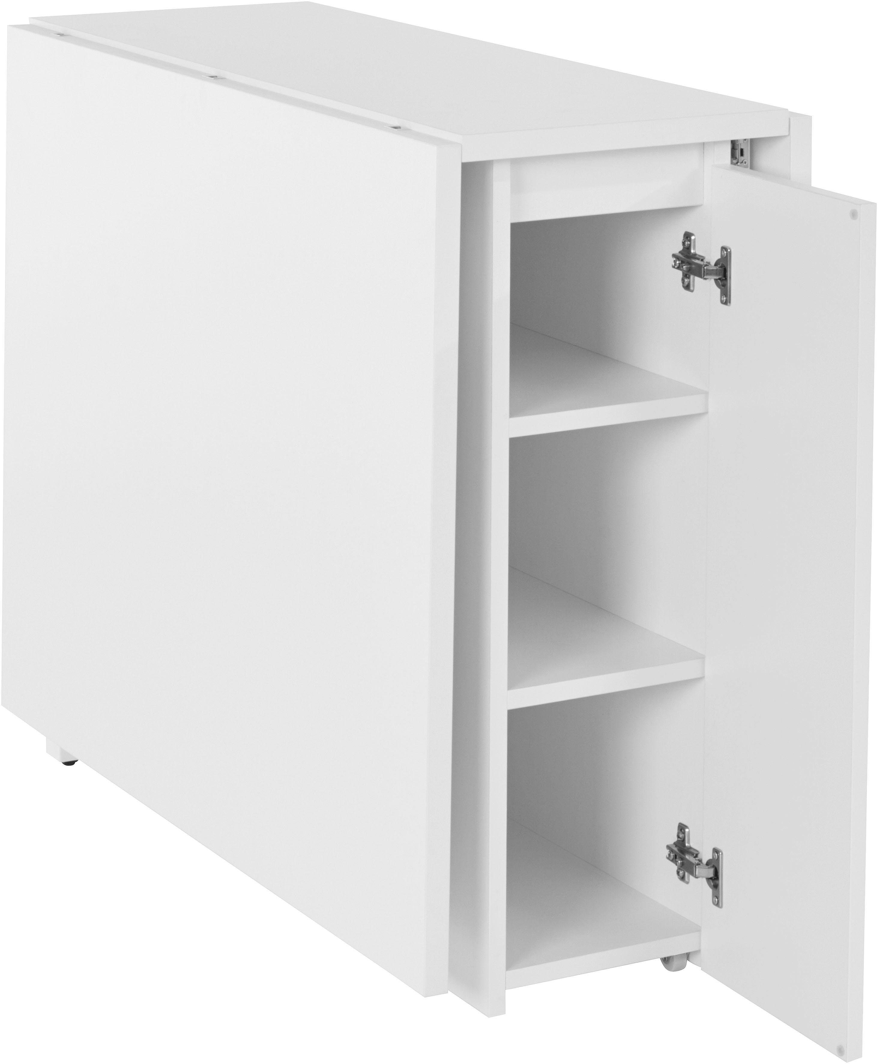 Woodman Eettafel Jasper met een rechthoekig tafelblad en uittrekfunctie, breedte 90 cm
