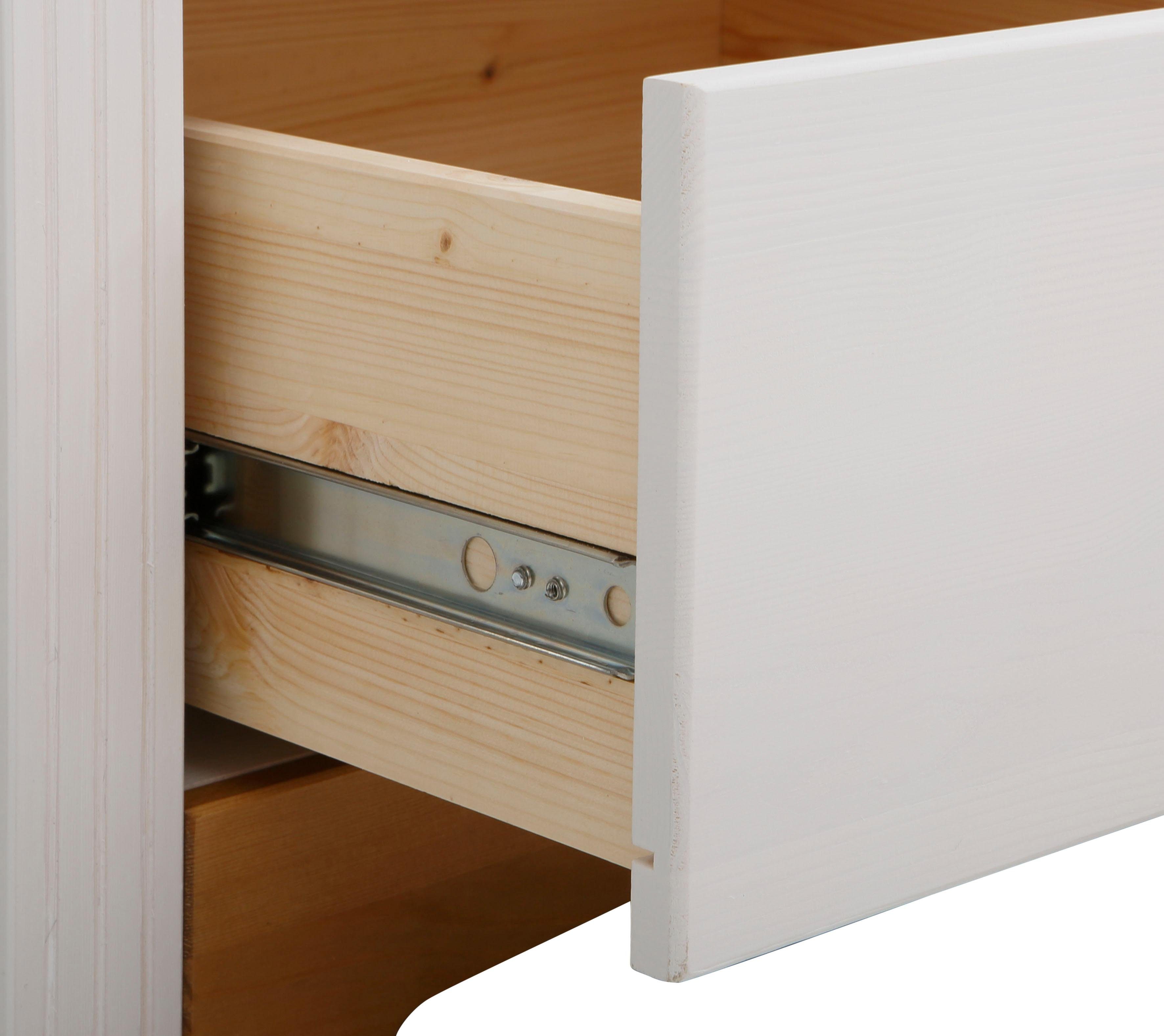 Home affaire Schuifdeurkast Konrad Breedte 111 cm, van massief, FSC®-gecertificeerd dennenhout