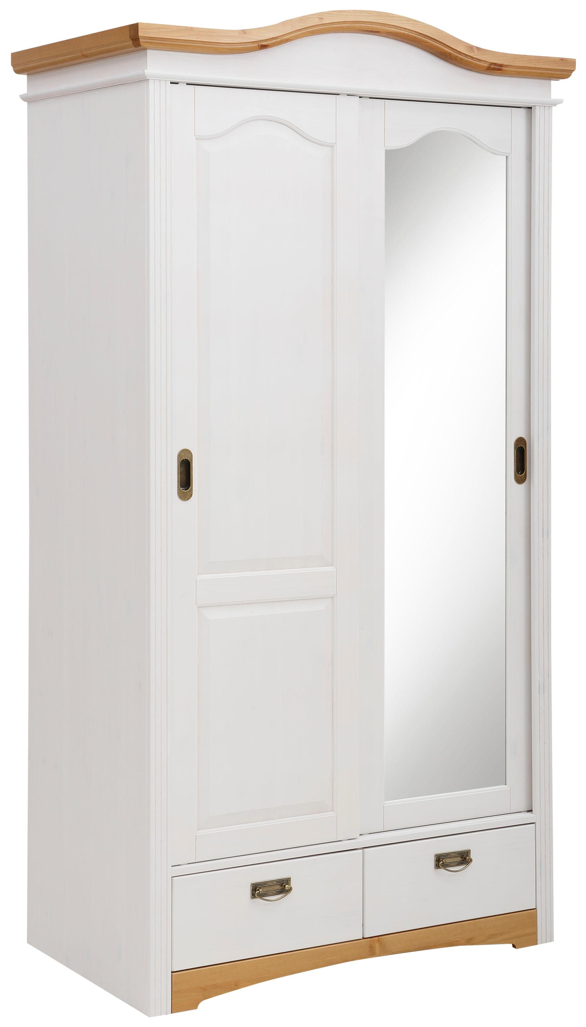 Home affaire Schuifdeurkast Konrad Breedte 111 cm, van massief, FSC®-gecertificeerd dennenhout