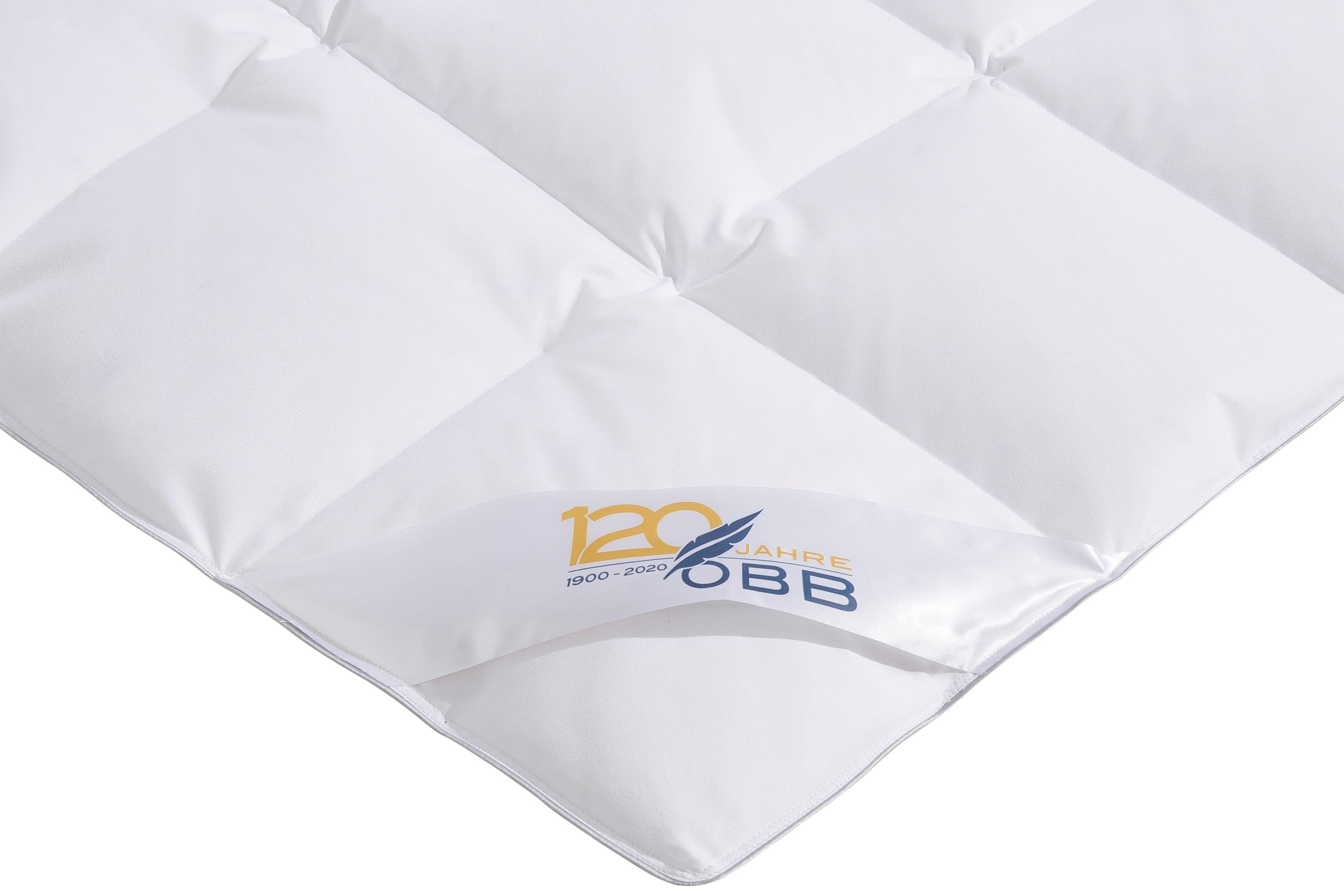 OBB Donzen dekbed + hoofdkussen Editie 120 jaar, dekbedset 2-delig, voor zomer of winter (voordeelset)