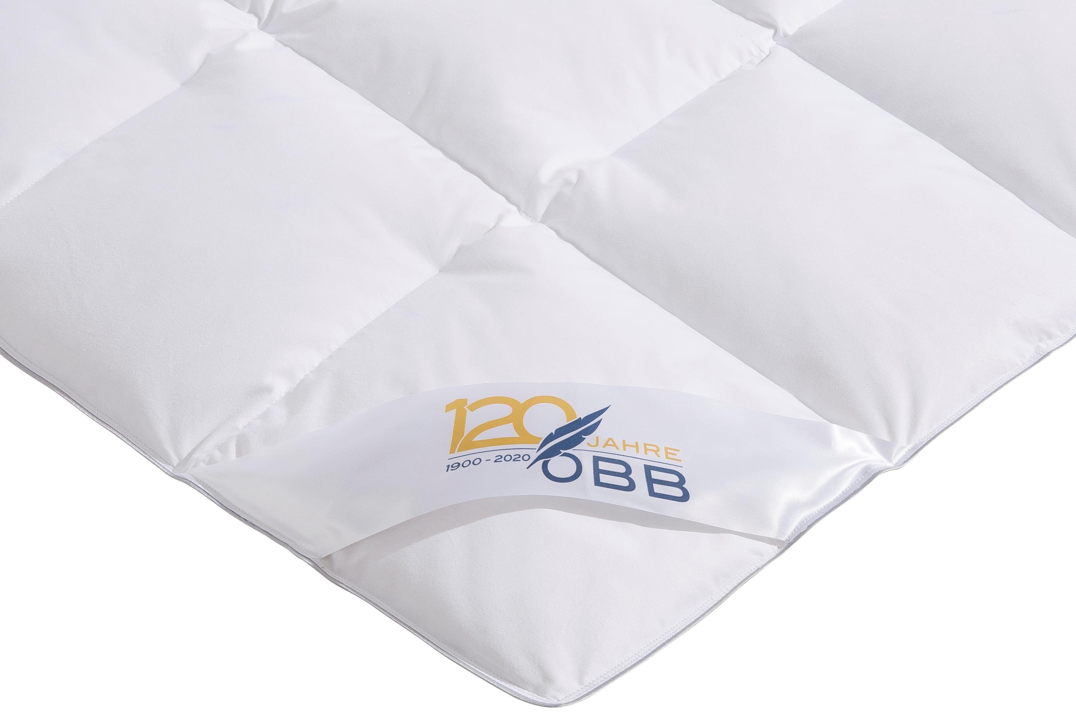 OBB Donzen dekbed + hoofdkussen Editie 120 jaar, dekbedset 2-delig, voor zomer of winter (voordeelset)