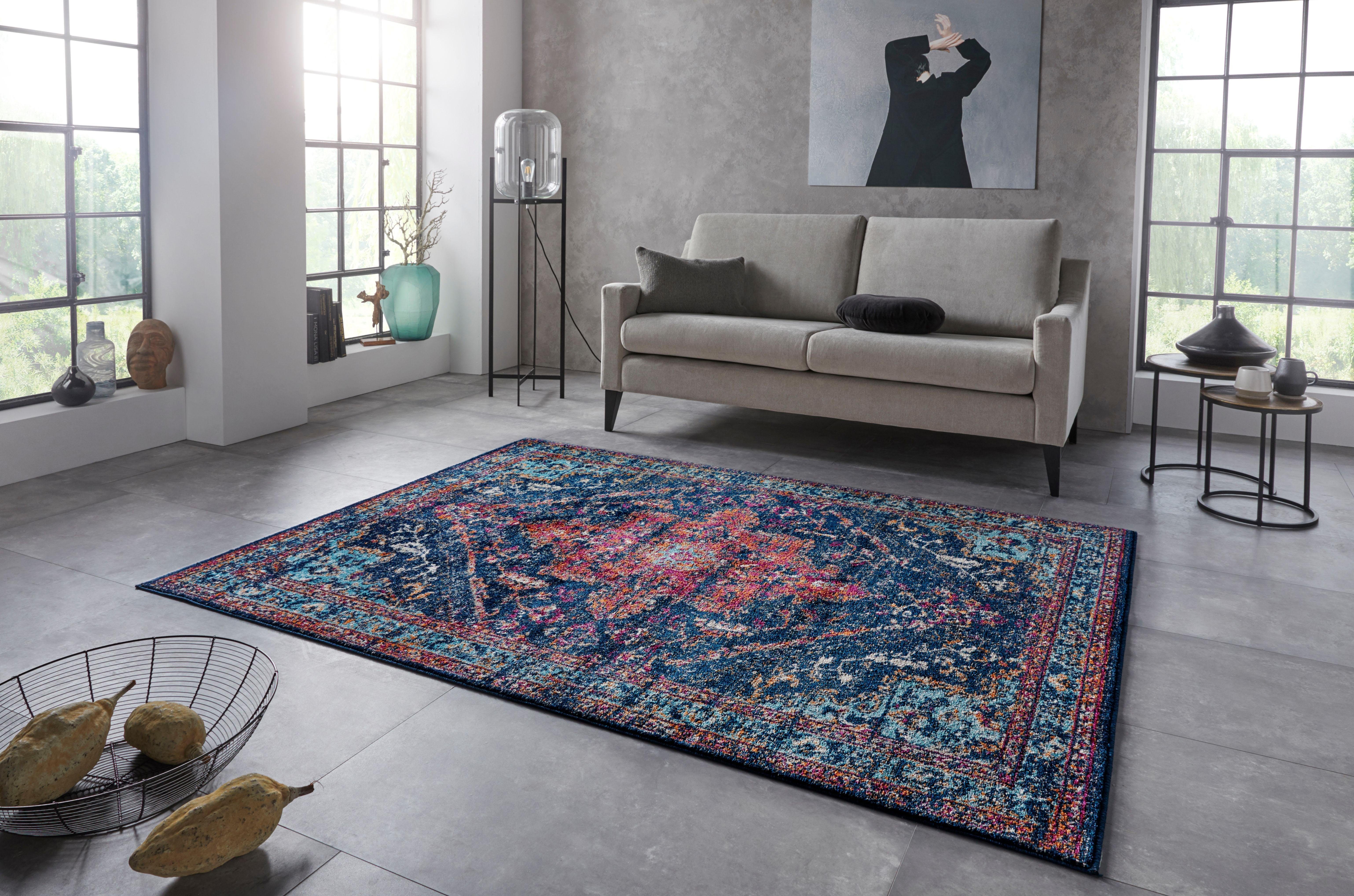 NOURISTAN Vloerkleed Azrow Korte pool, oriënt-look, used look, volle kleuren