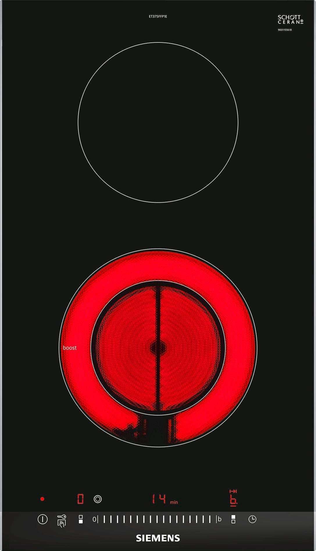 SIEMENS Elektrische kookplaat van SCHOTT CERAN® ET375FFP1E