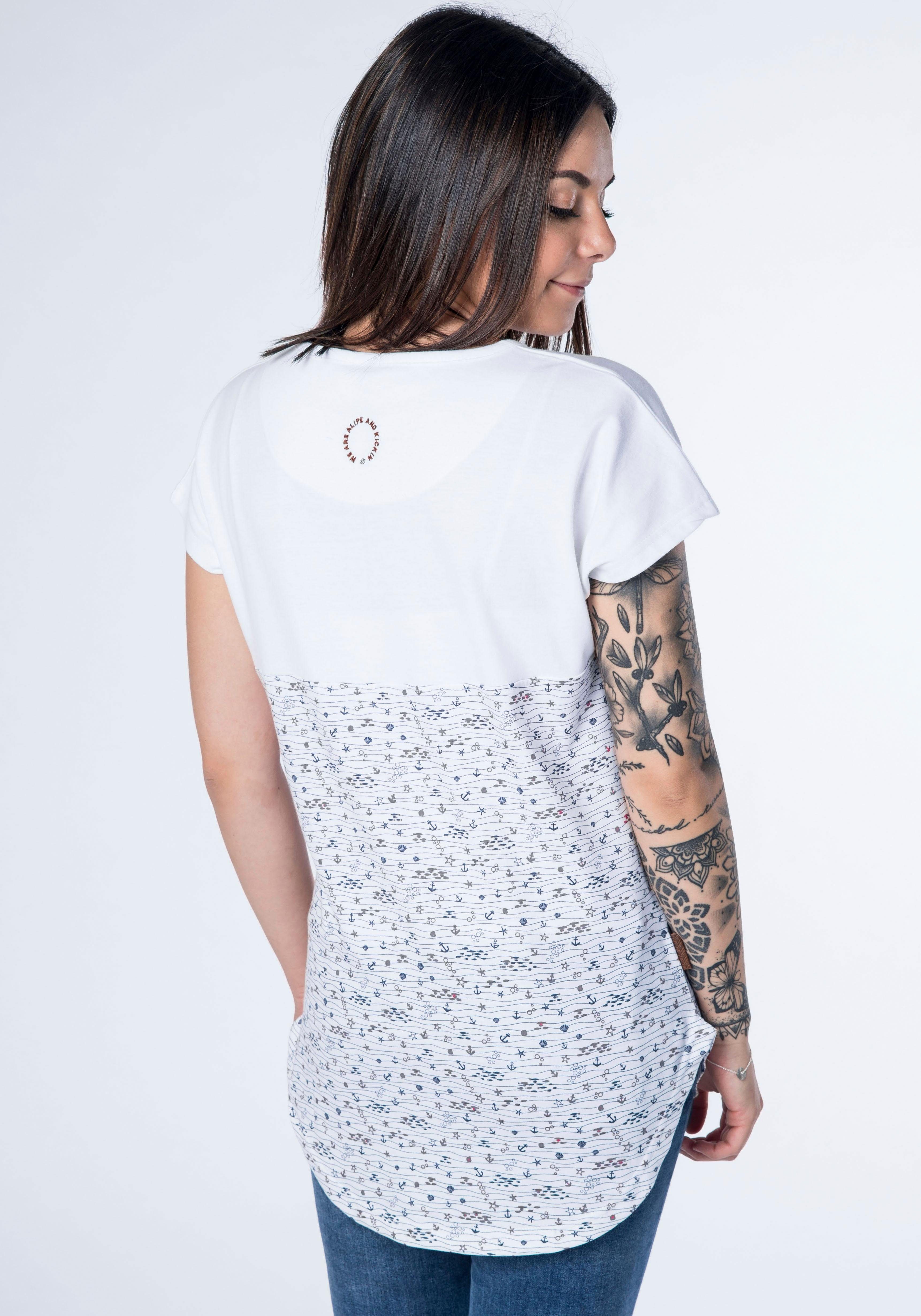 Alife & Kickin T-shirt trendy lang shirt met strepen of motieven