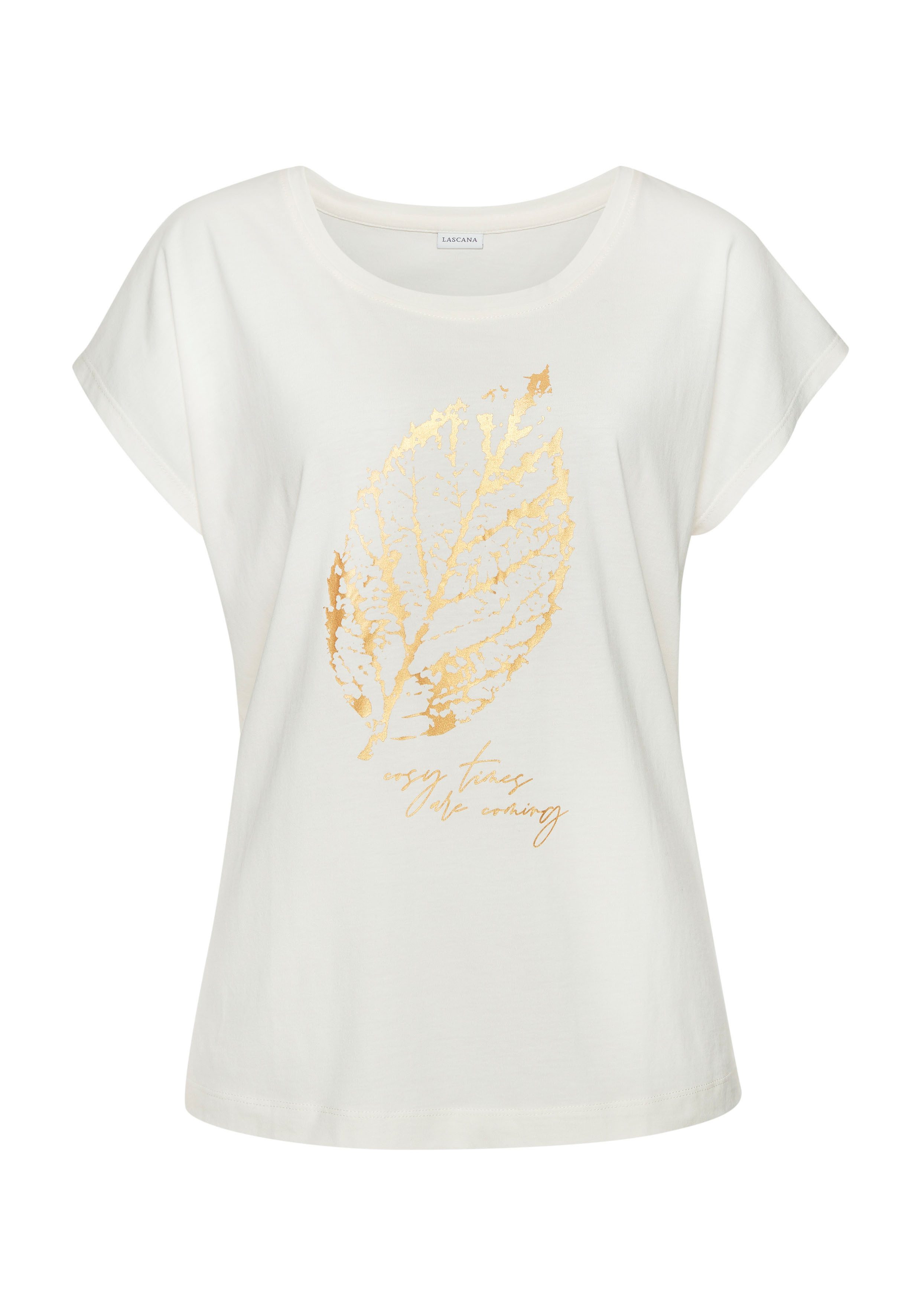 Lascana Pyjama top met folieprint