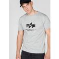 alpha industries t-shirt basic t-shirt grijs