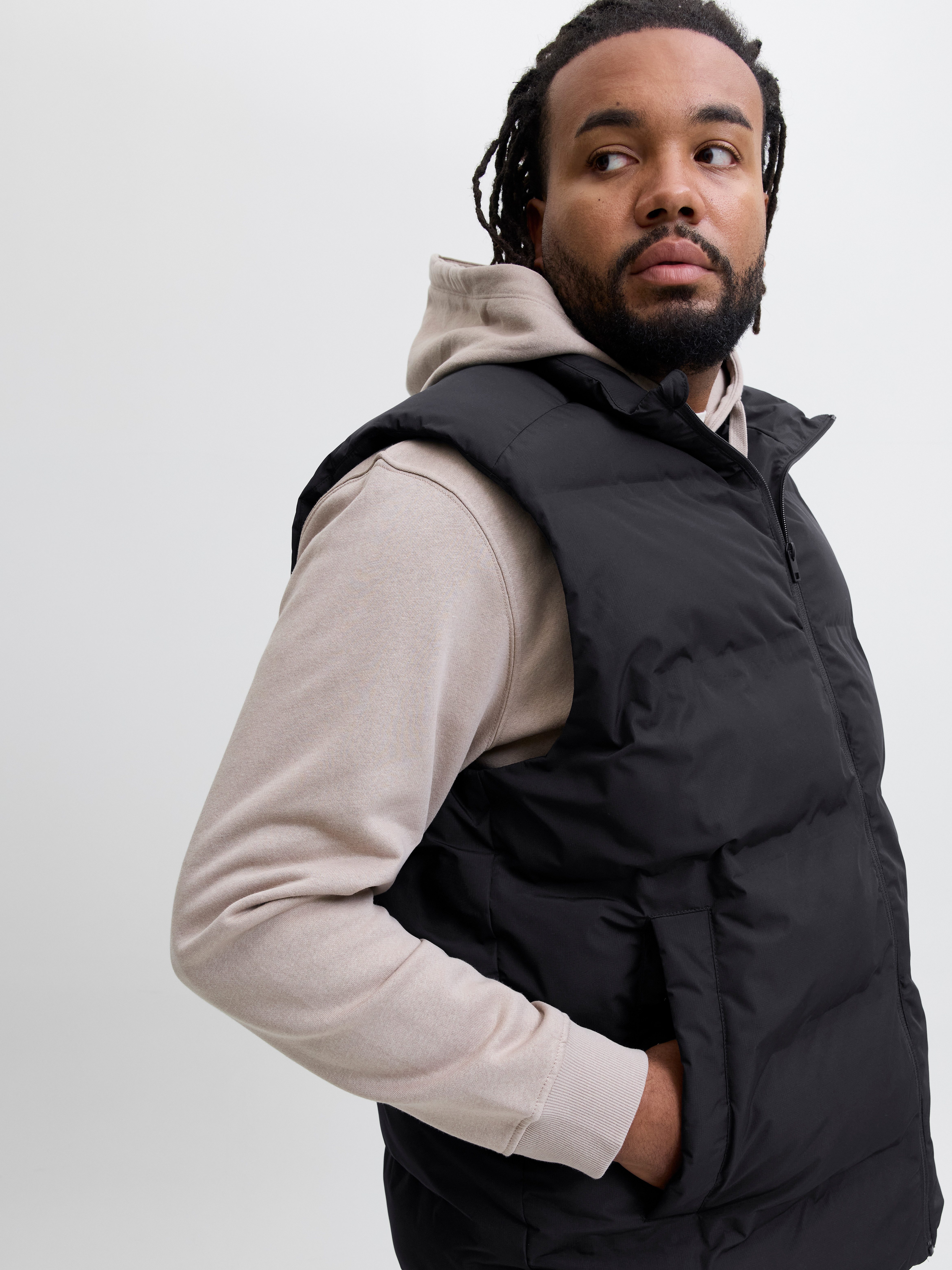 Jack & Jones PlusSize Bodywarmer JJESOHO BODYWARMER COLLAR SN PLS