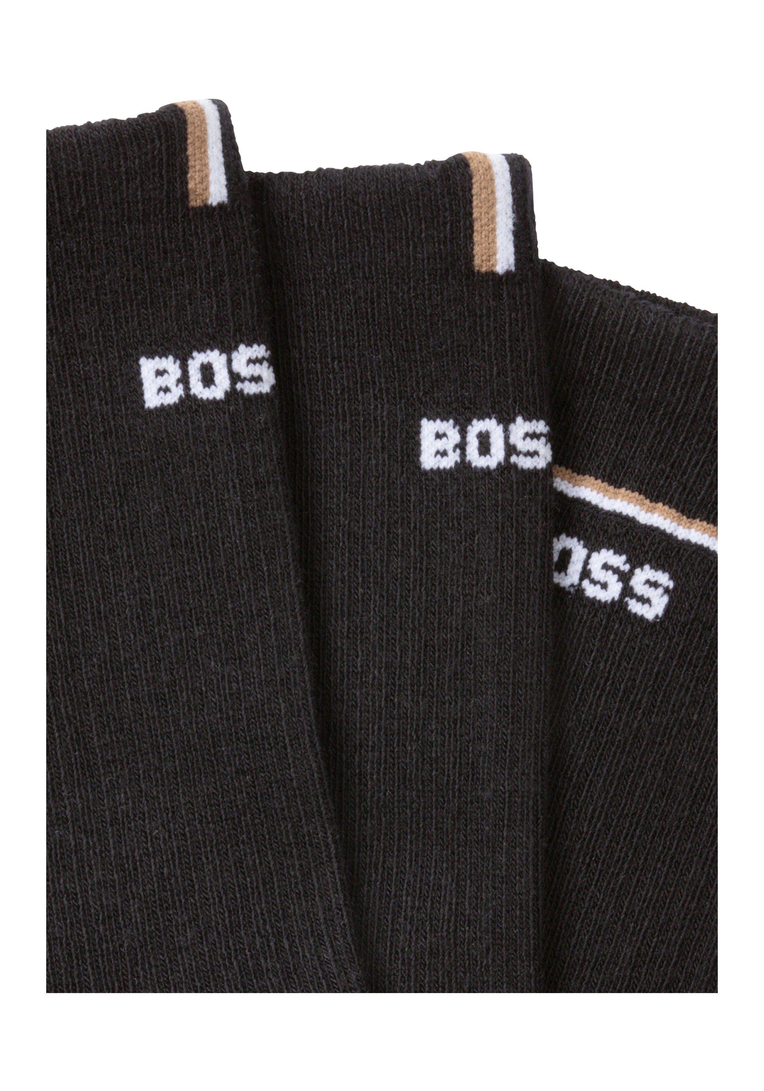 BOSS Sokken 2P QS Iconic CC W met boss logo-opdruk (set, 2 paar, 2 stuks)