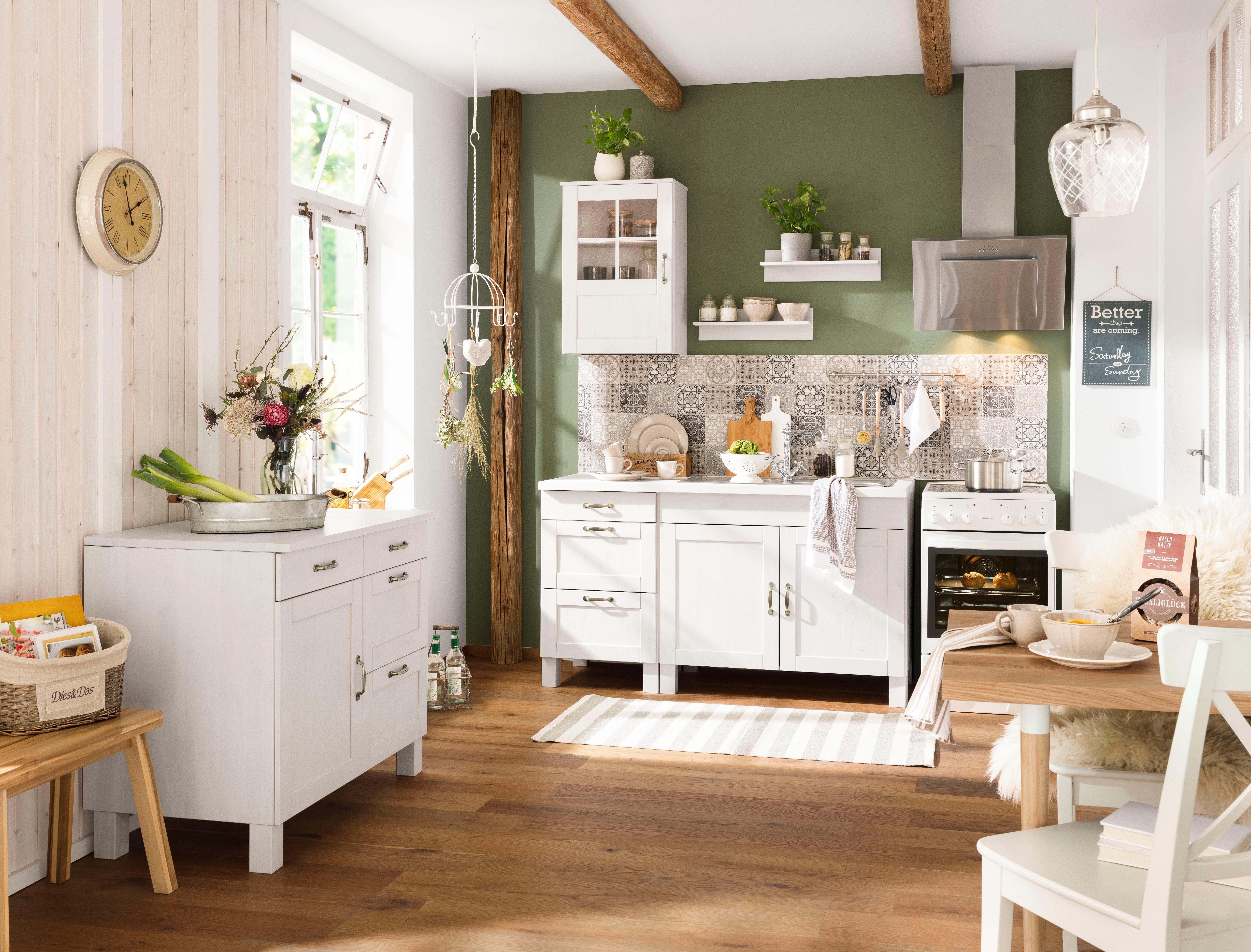 Home affaire Onderkast Alby Breedte 100 cm, 1 deur, 4 laden