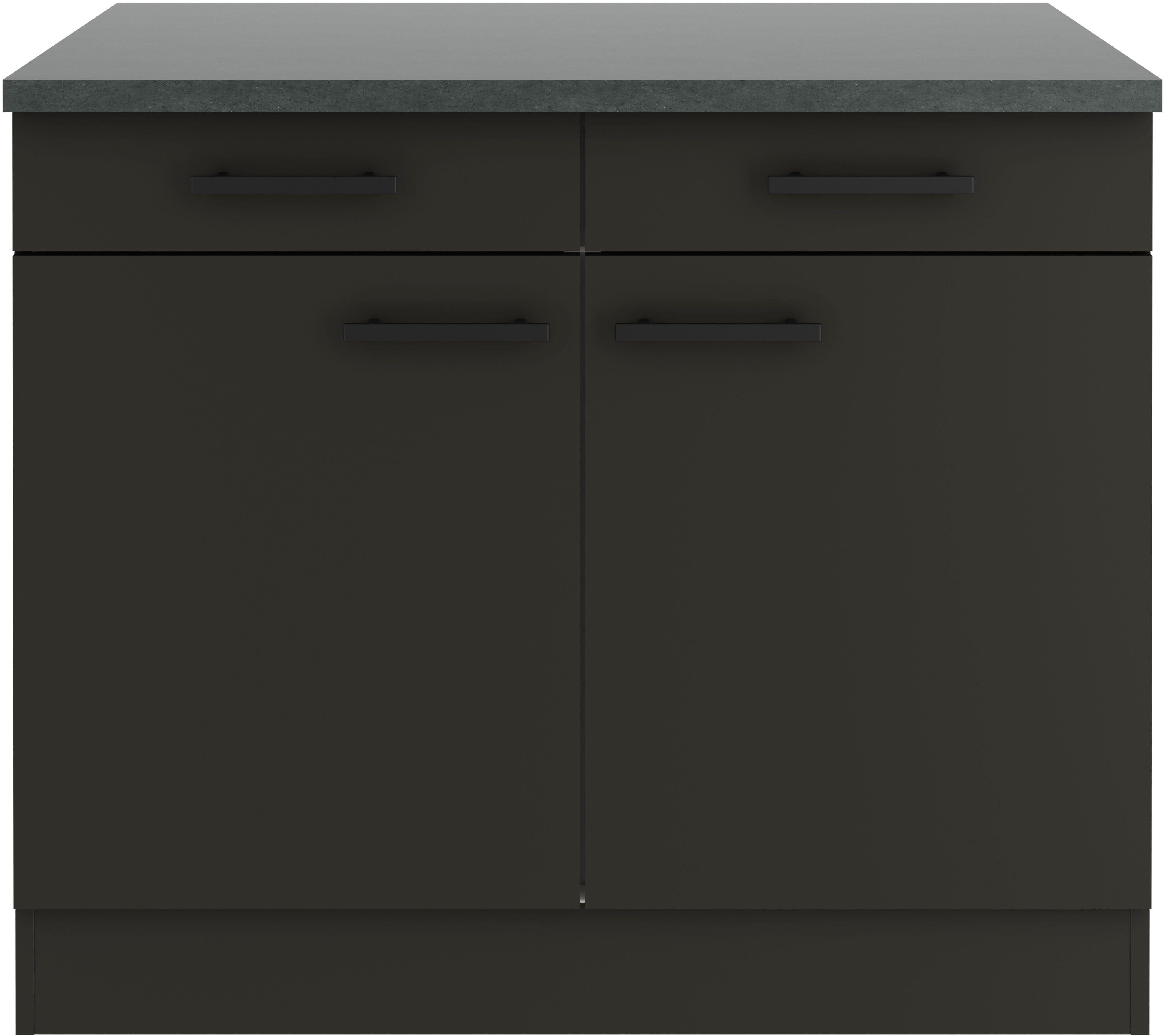 OPTIFIT Onderkast Palma Breedte 100 cm, met 2 deuren en 2 lades