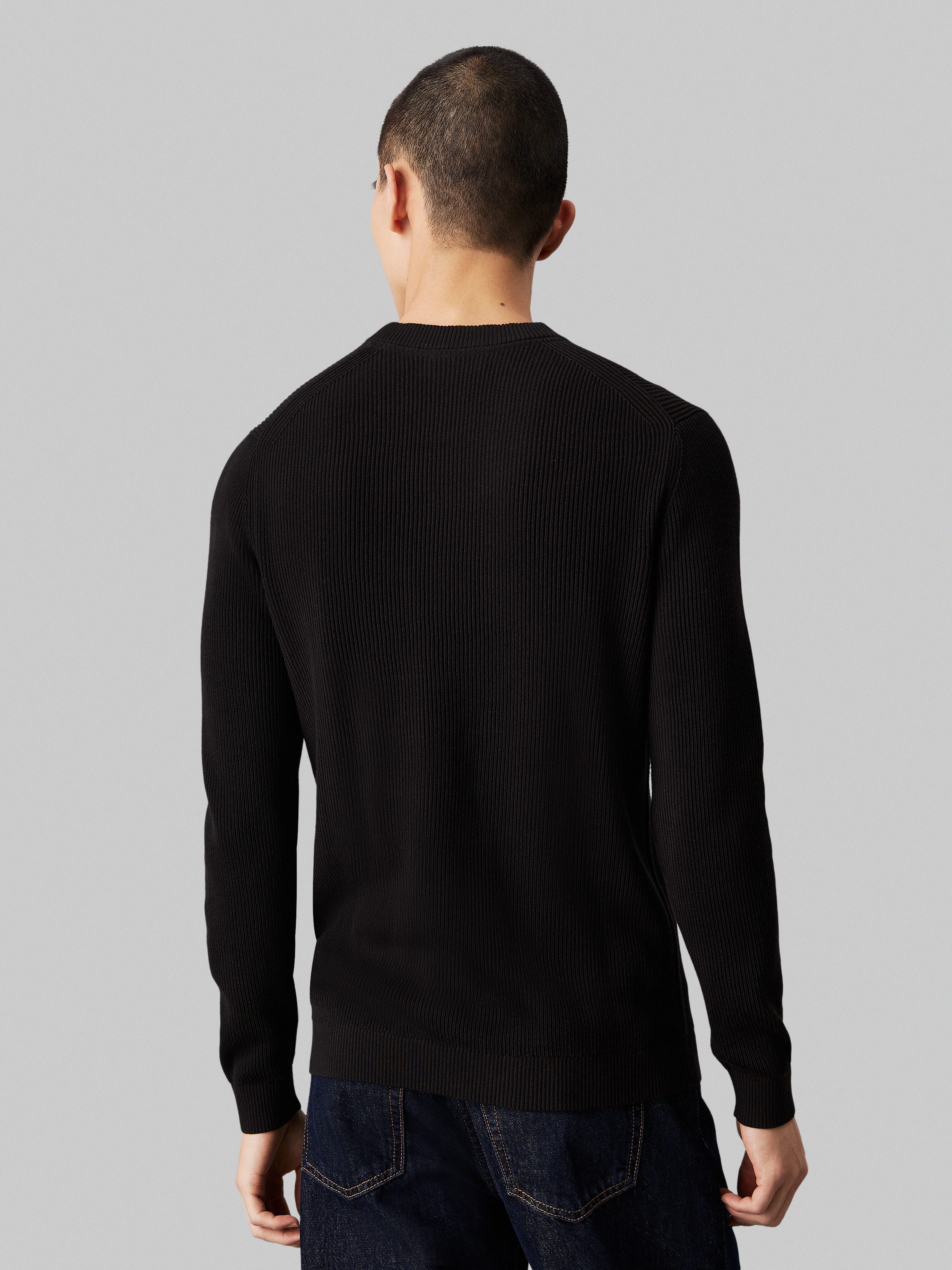 Calvin Klein Trui met ronde hals CK EMBRO BADGE SWEATER