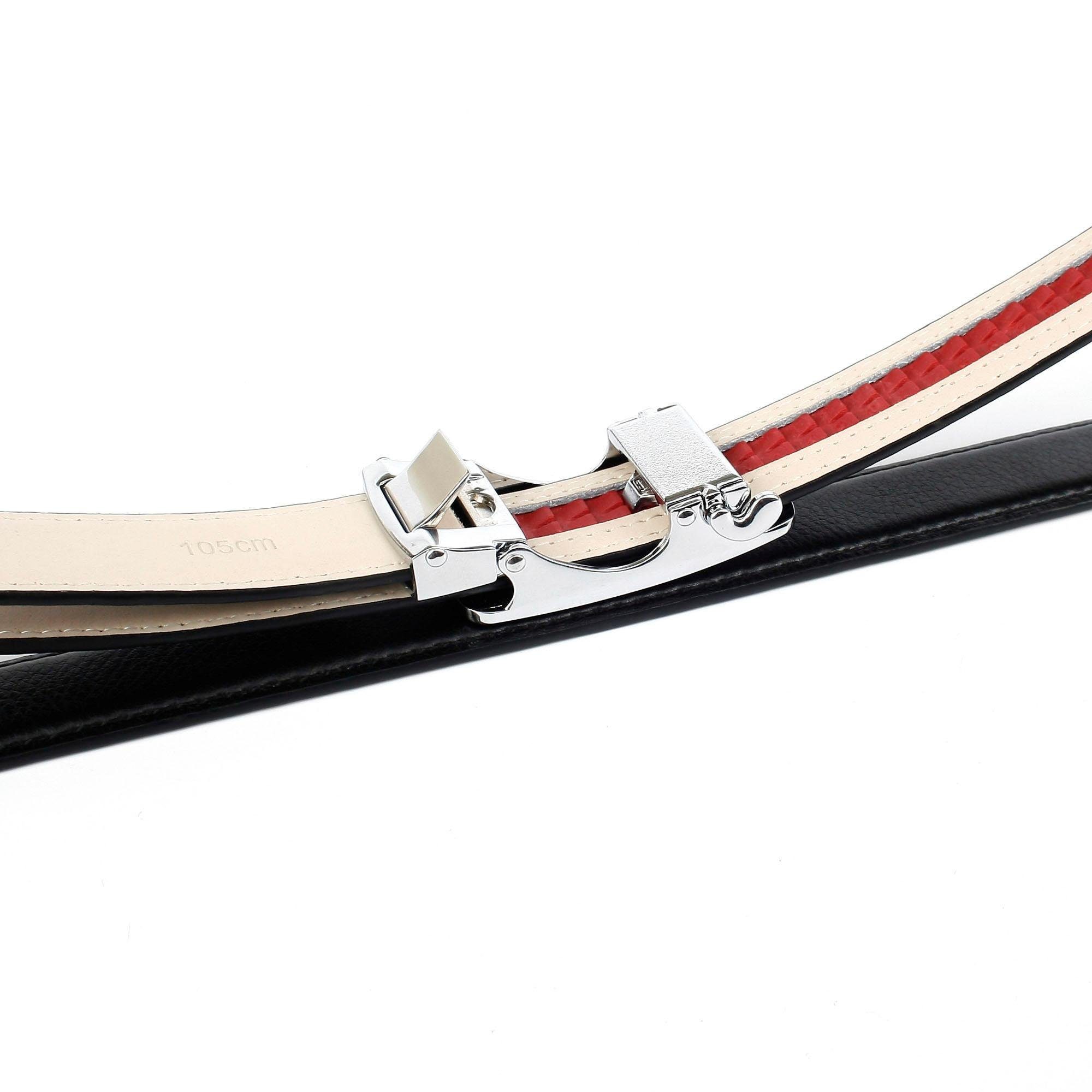 Anthoni Crown Leren riem met siersteentjes