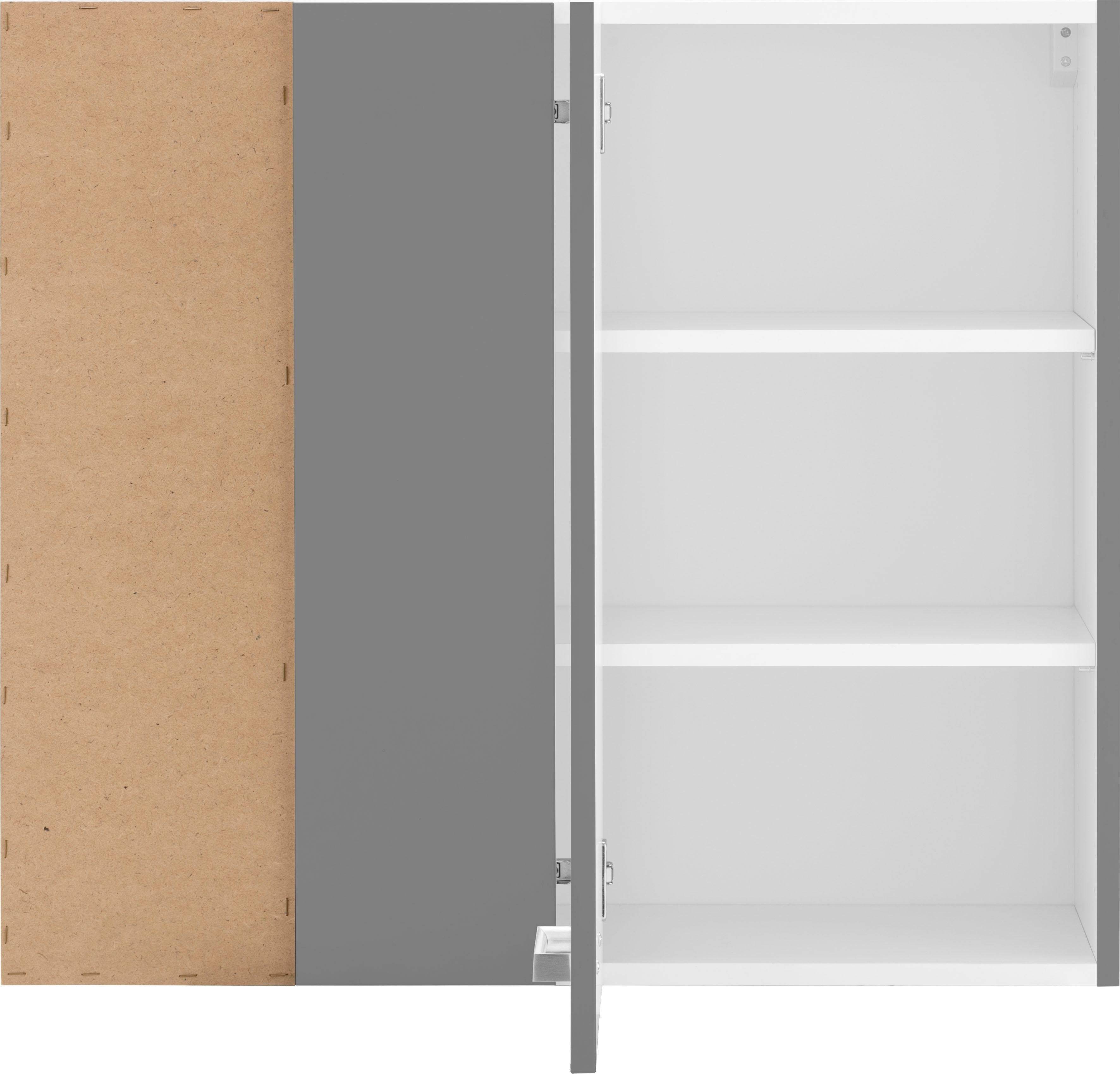OPTIFIT Hangend hoekkastje Parma Breedte 85 x 45 cm