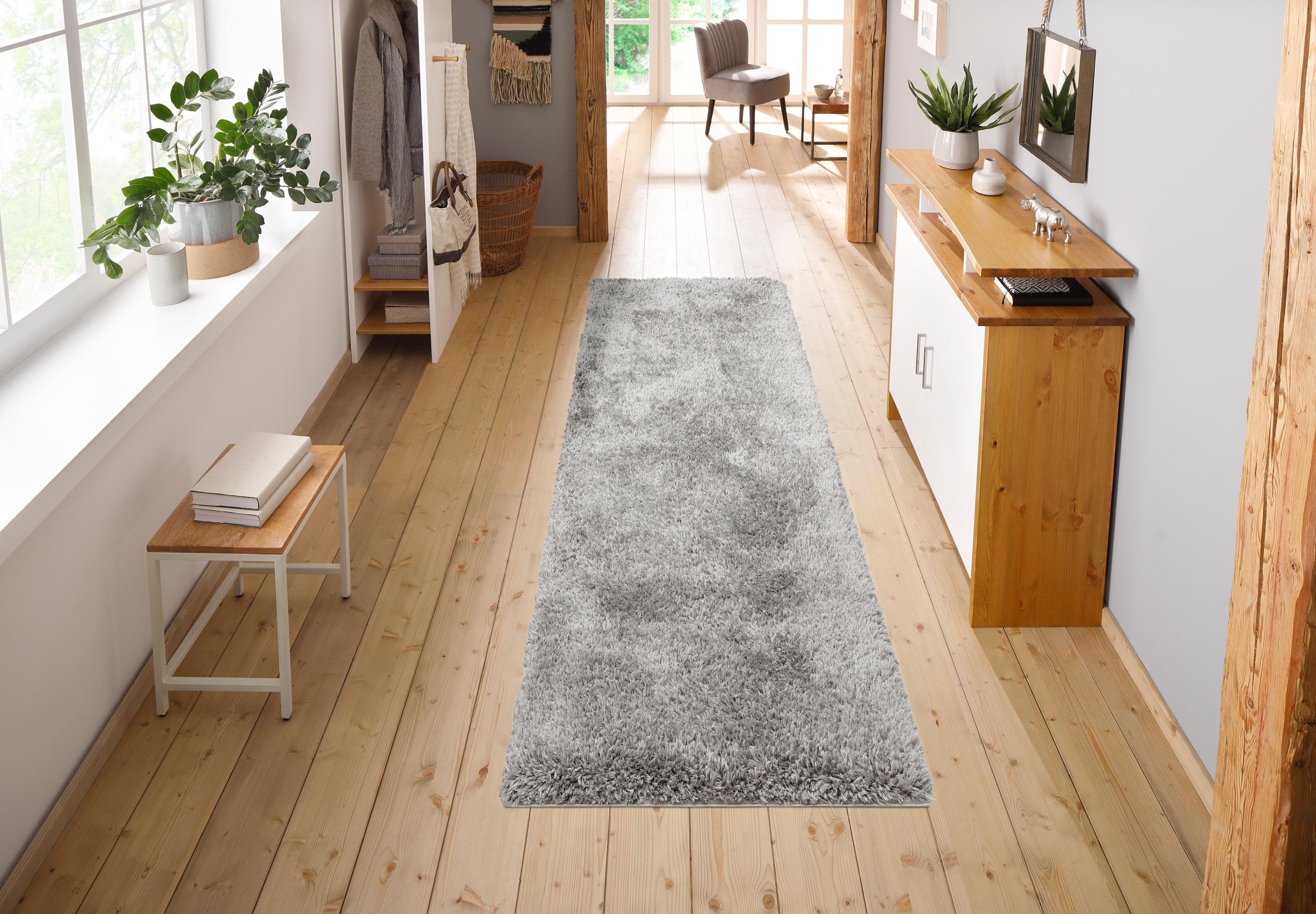 my home Hoogpolige loper Boldo bijzonder zacht door microvezel, shaggy-vloerkleed