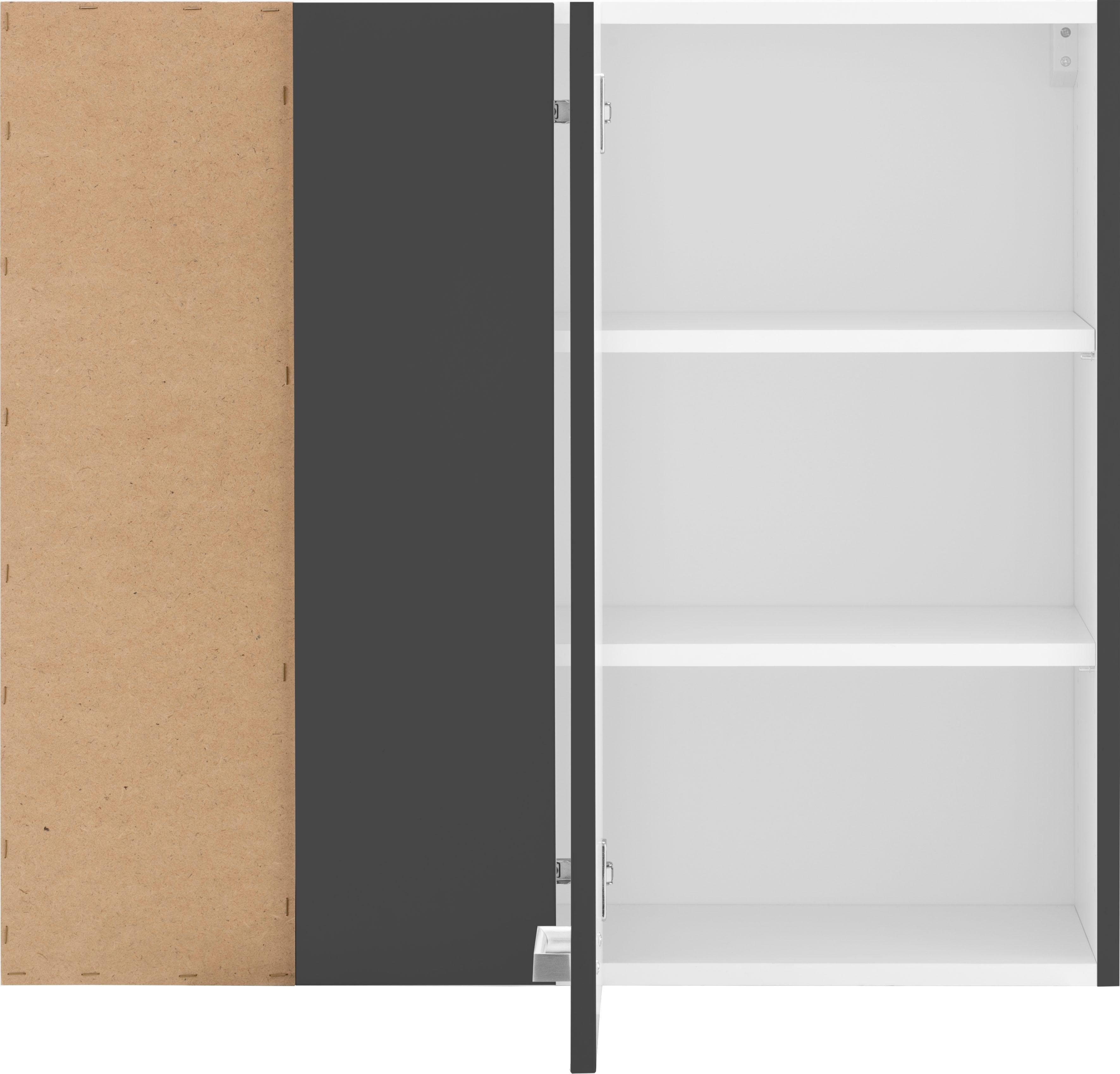 OPTIFIT Hangend hoekkastje Parma Breedte 85 x 45 cm
