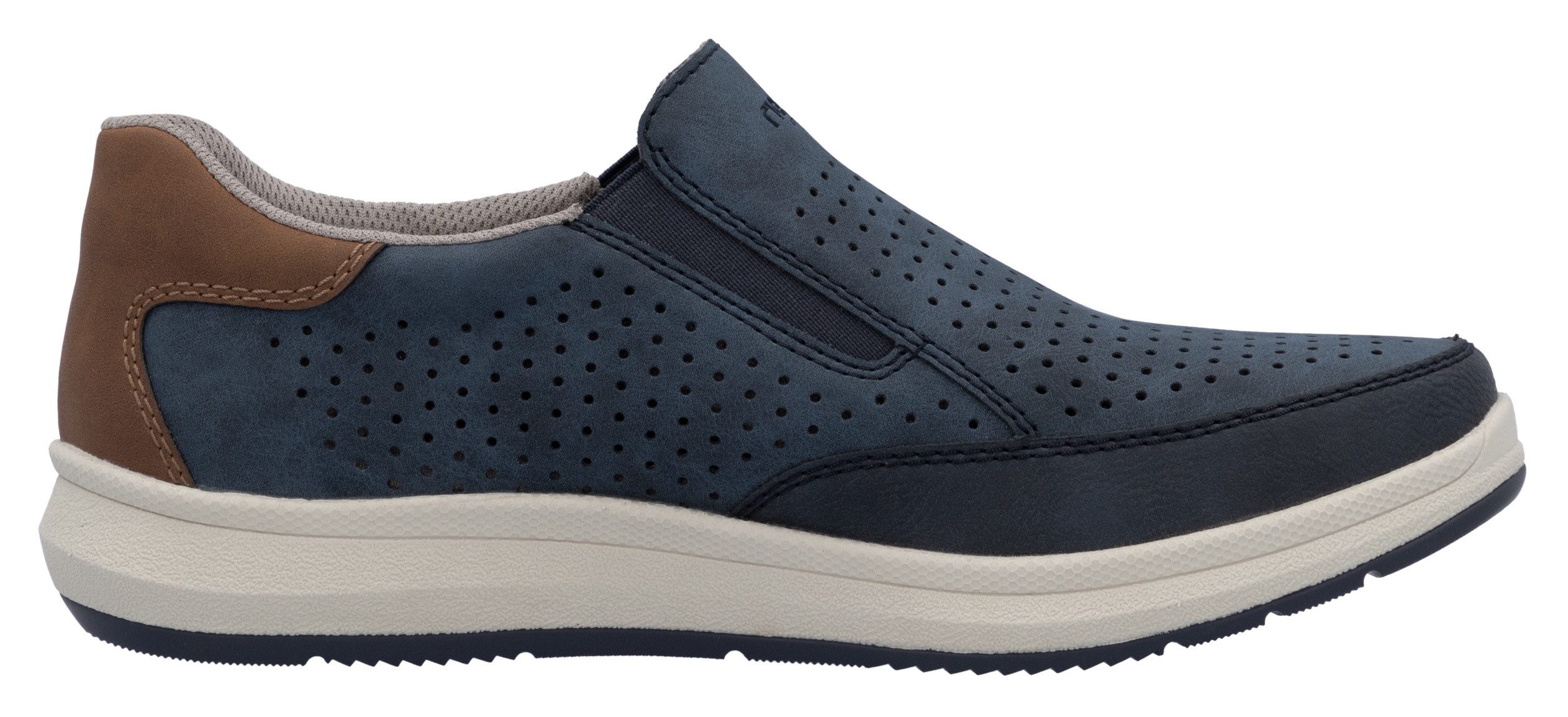 Rieker Slip-on sneakers , slipper, instapschoen, lage schoen met zij-elastische inzetten