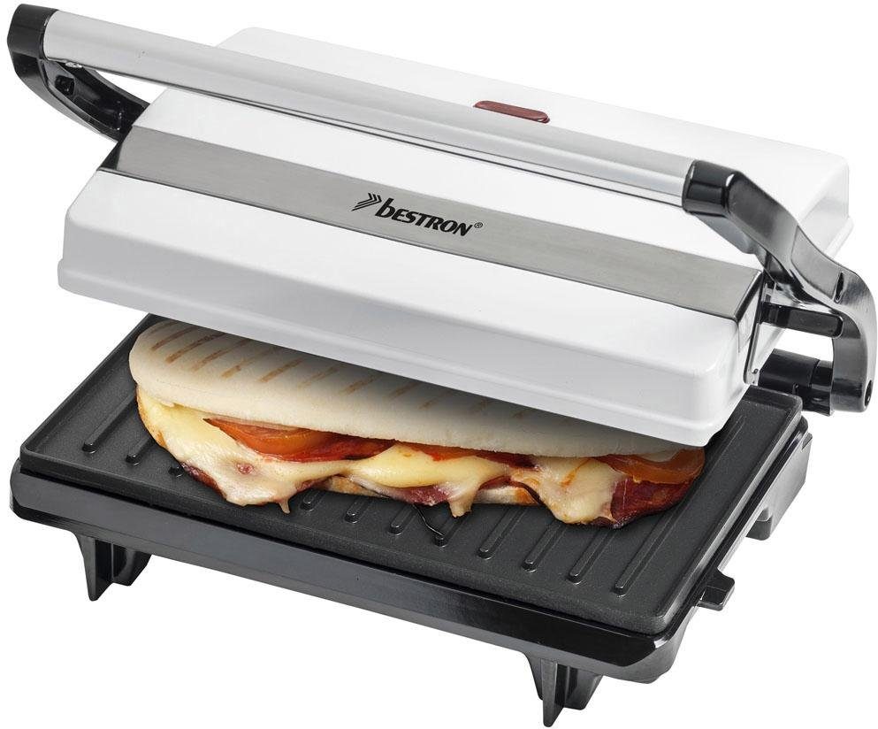 bestron Contactgrill APM123W Viva Italia ook als sandwich-/panini-contactgrill inzetbaar,...