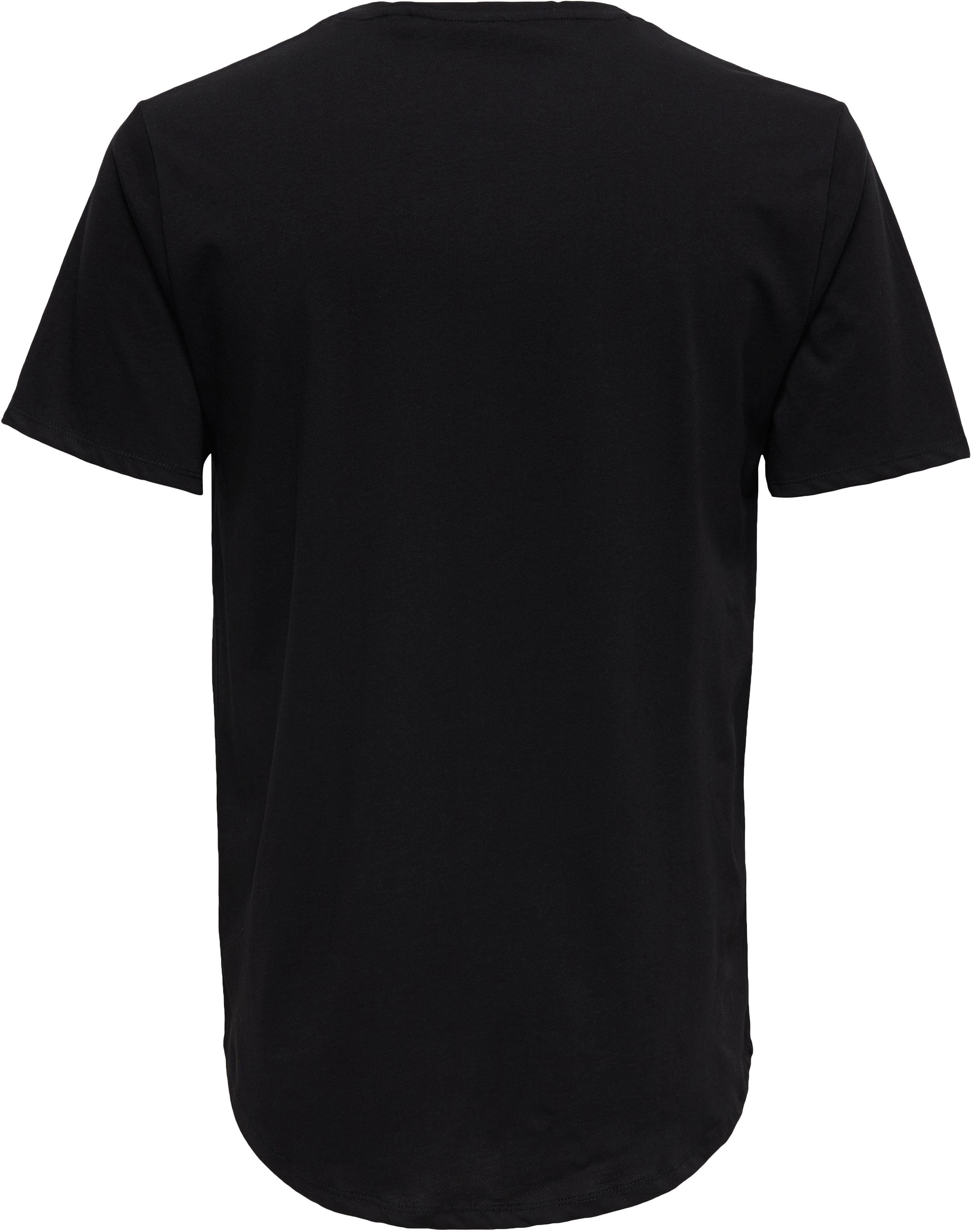 ONLY & SONS Shirt met ronde hals ONSMATT LONGY TEE