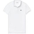 lacoste poloshirt met lacoste-logopatch op borsthoogte wit