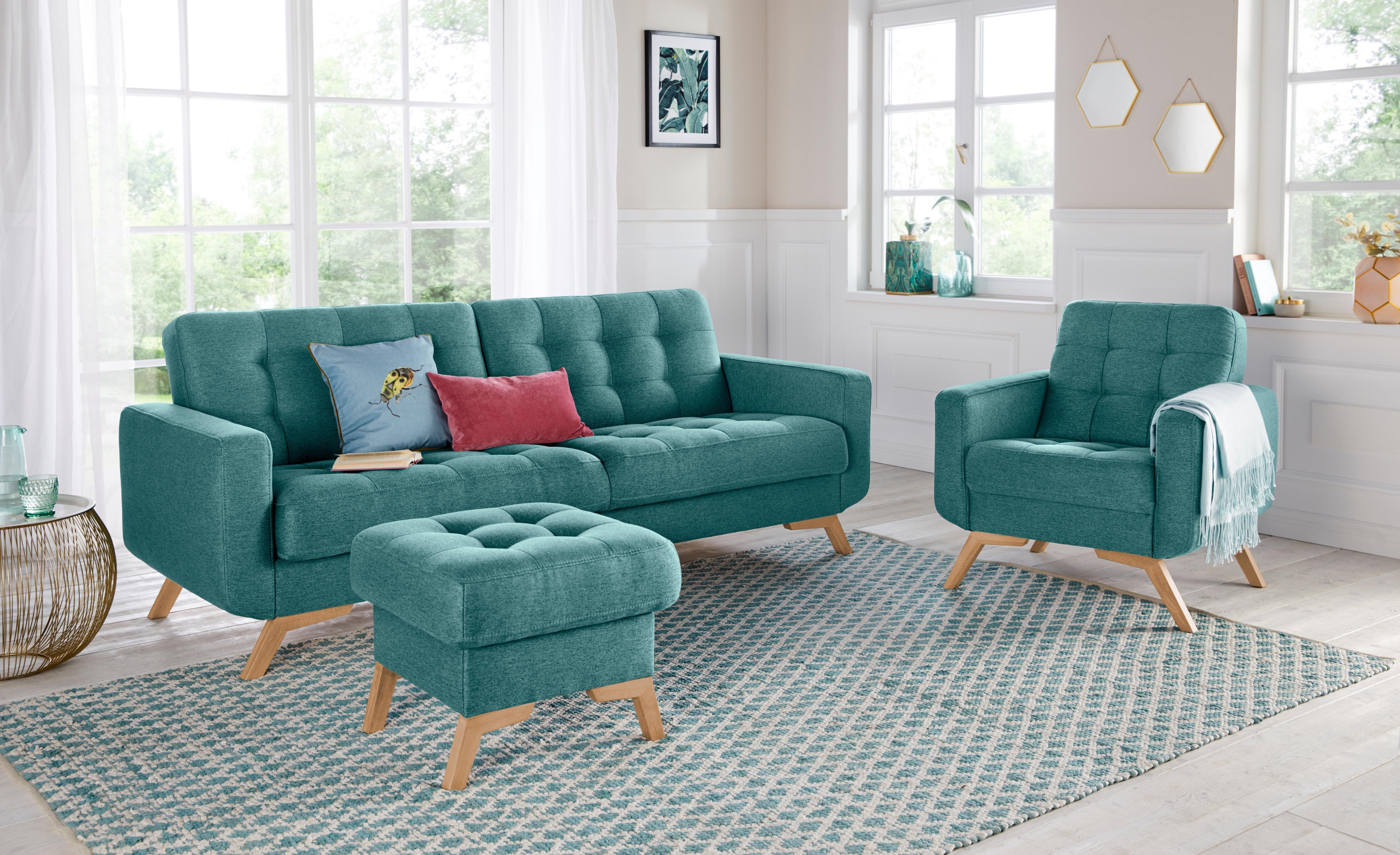 exxpo - sofa fashion Fauteuil Fiord, loungestoel actueel ontwerp, geweldige detailverwerking in de zitting en rug