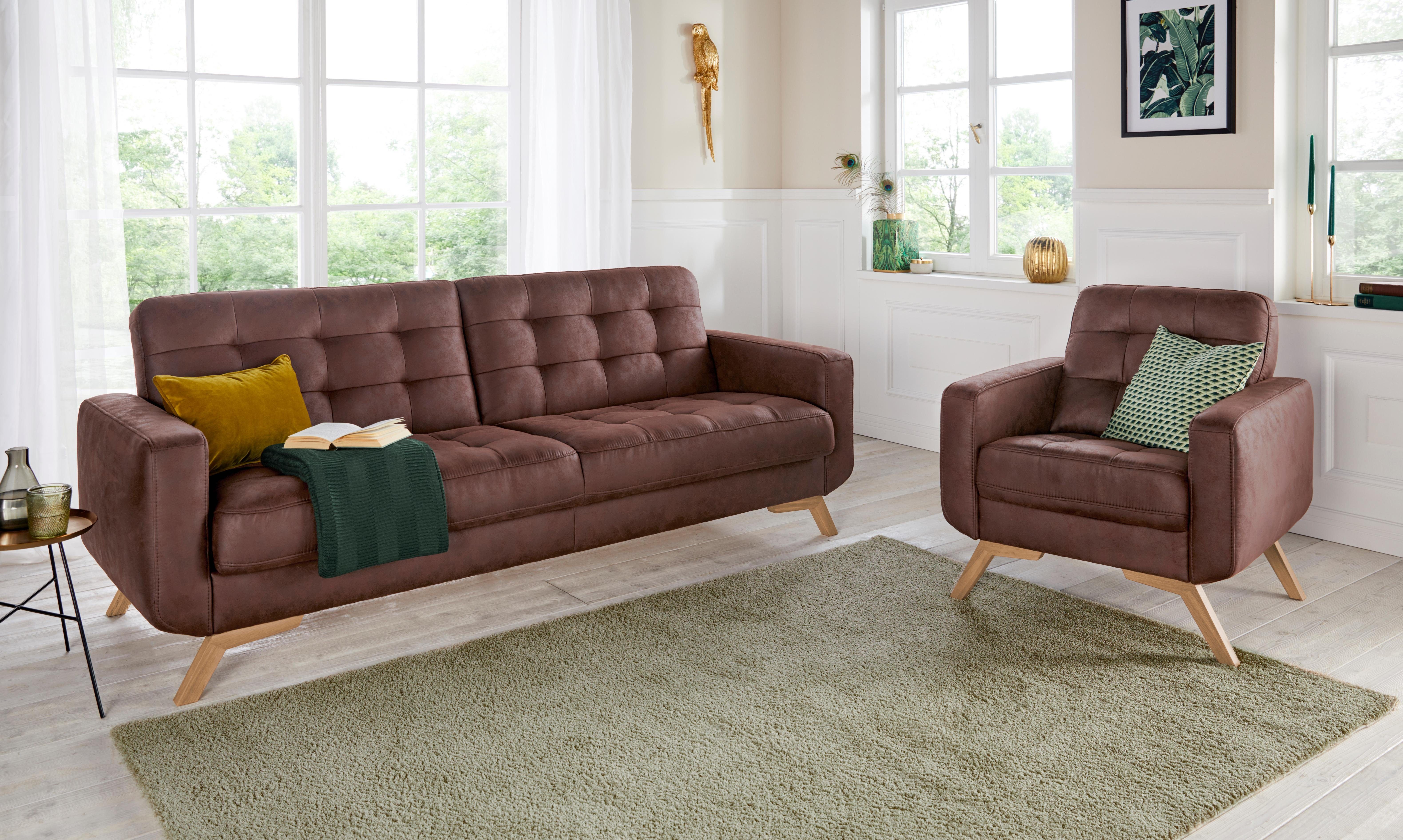 exxpo - sofa fashion Fauteuil Fiord, loungestoel actueel ontwerp, geweldige detailverwerking in de zitting en rug
