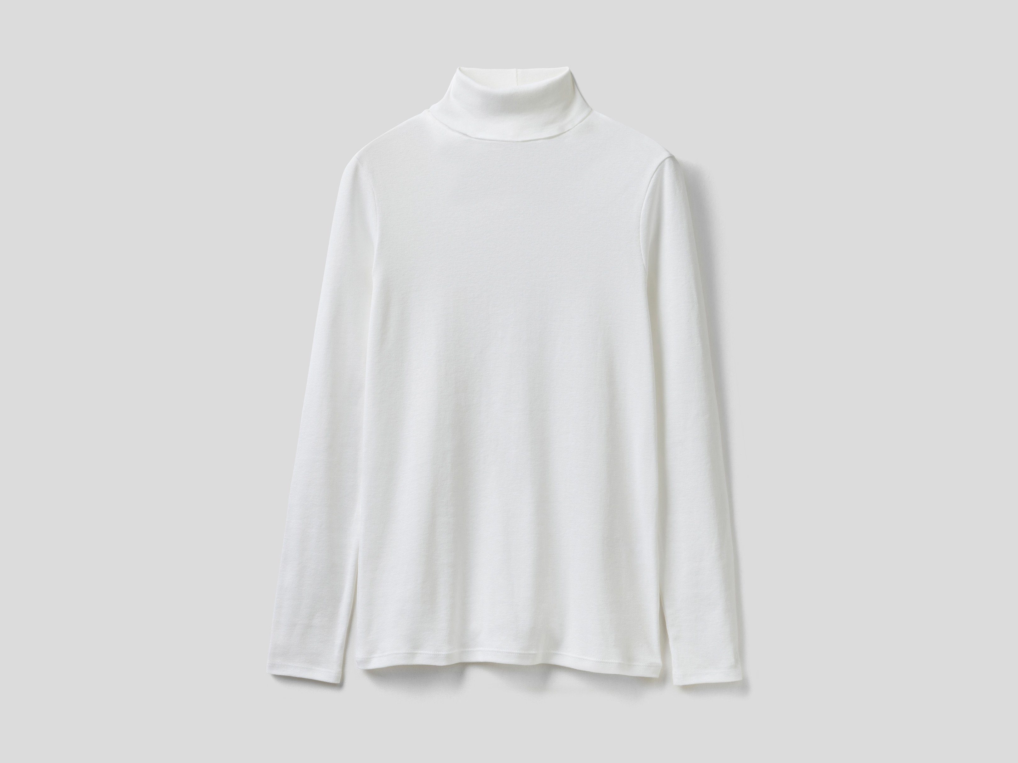 United Colors of Benetton Colshirt met merklabel