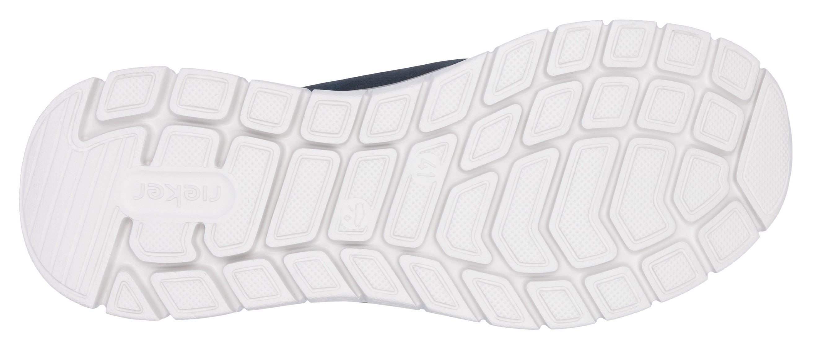 Rieker Slip-on sneakers , vrijetijdsschoen, lage schoen, instapschoen, gewatteerde hielafsluiting