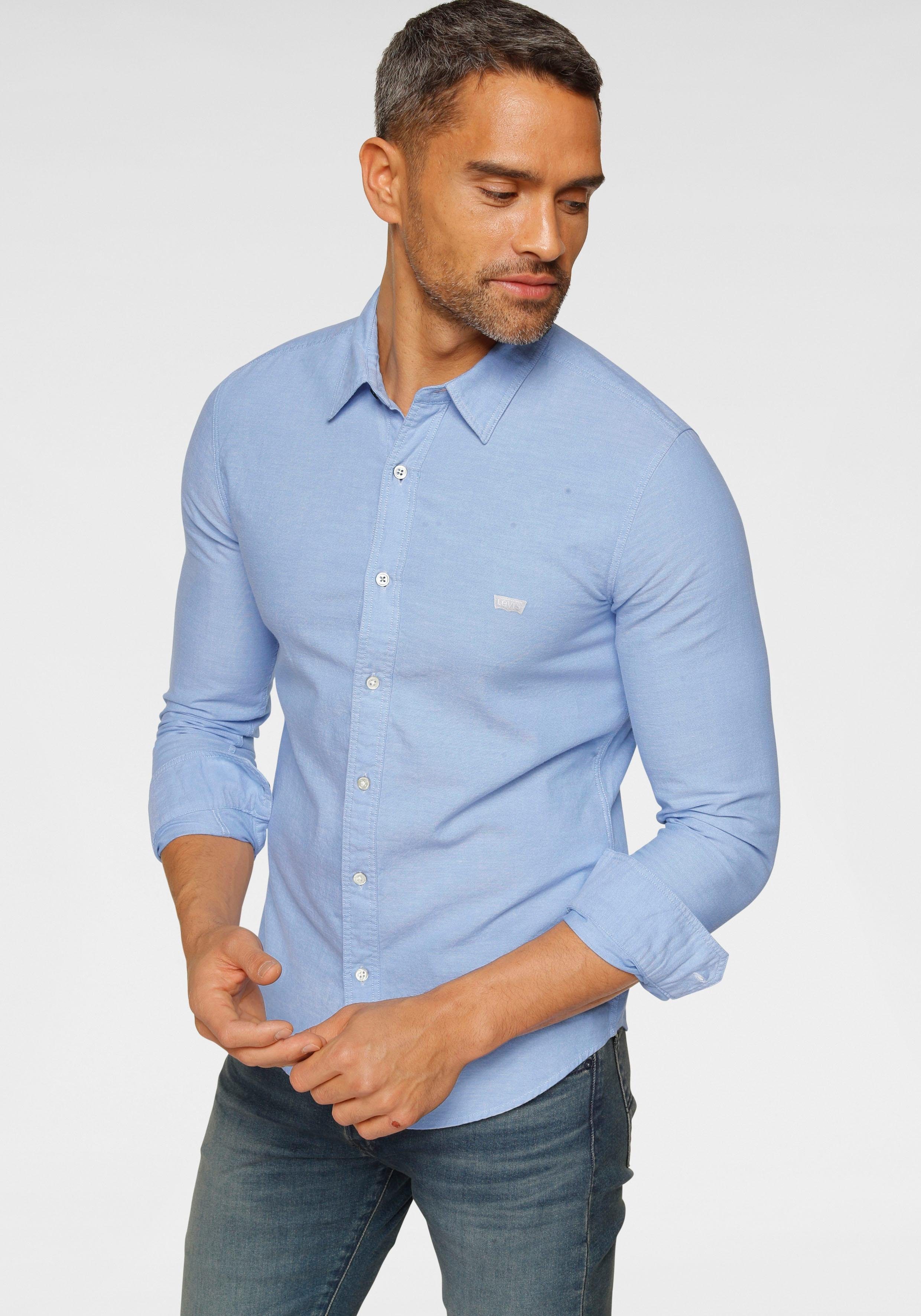 Levi's Jeans overhemd BATTERY HM SHIRT SLIM heren denim overhemden maat S blauw